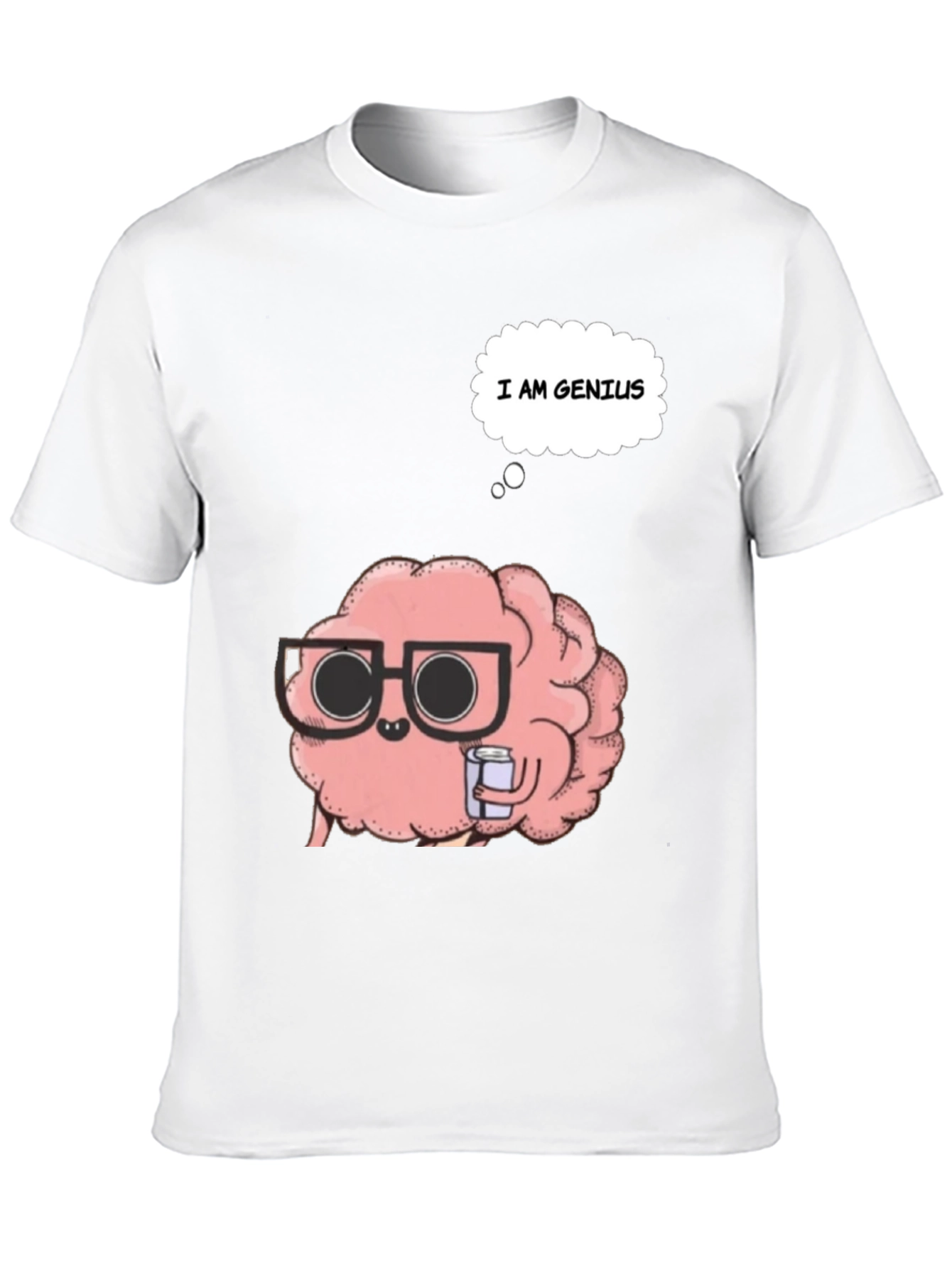 Brainy Genius T-Shirt - Black