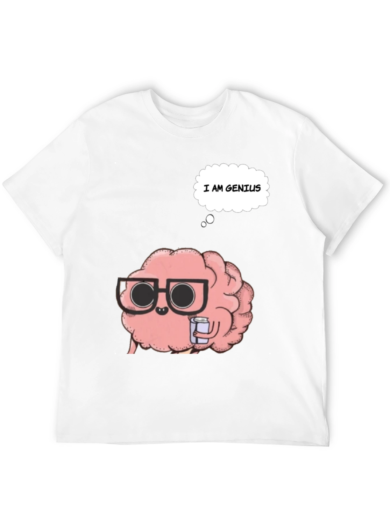 Brainy Genius T-Shirt - Black