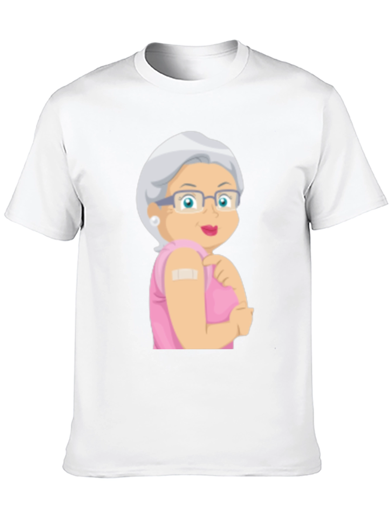 Vaccinated Grandma T-Shirt - Black Cotton