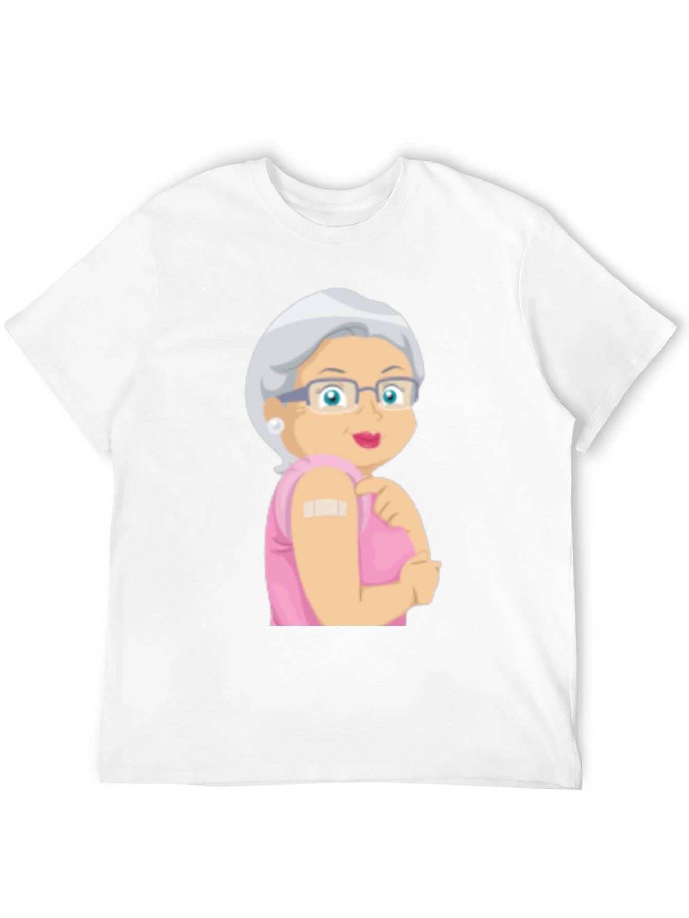 Vaccinated Grandma T-Shirt - Black Cotton