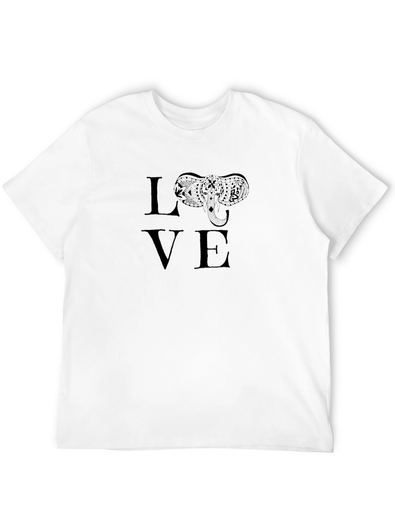 Elephant LOVE Graphic Tee -  Unisex Crew Neck