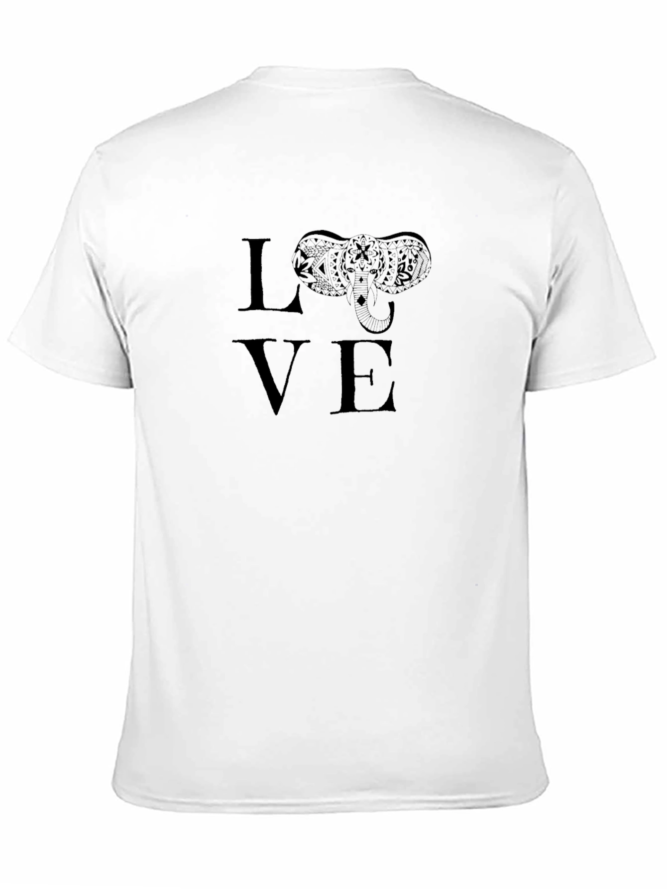 Elephant LOVE Graphic Tee -  Unisex Crew Neck