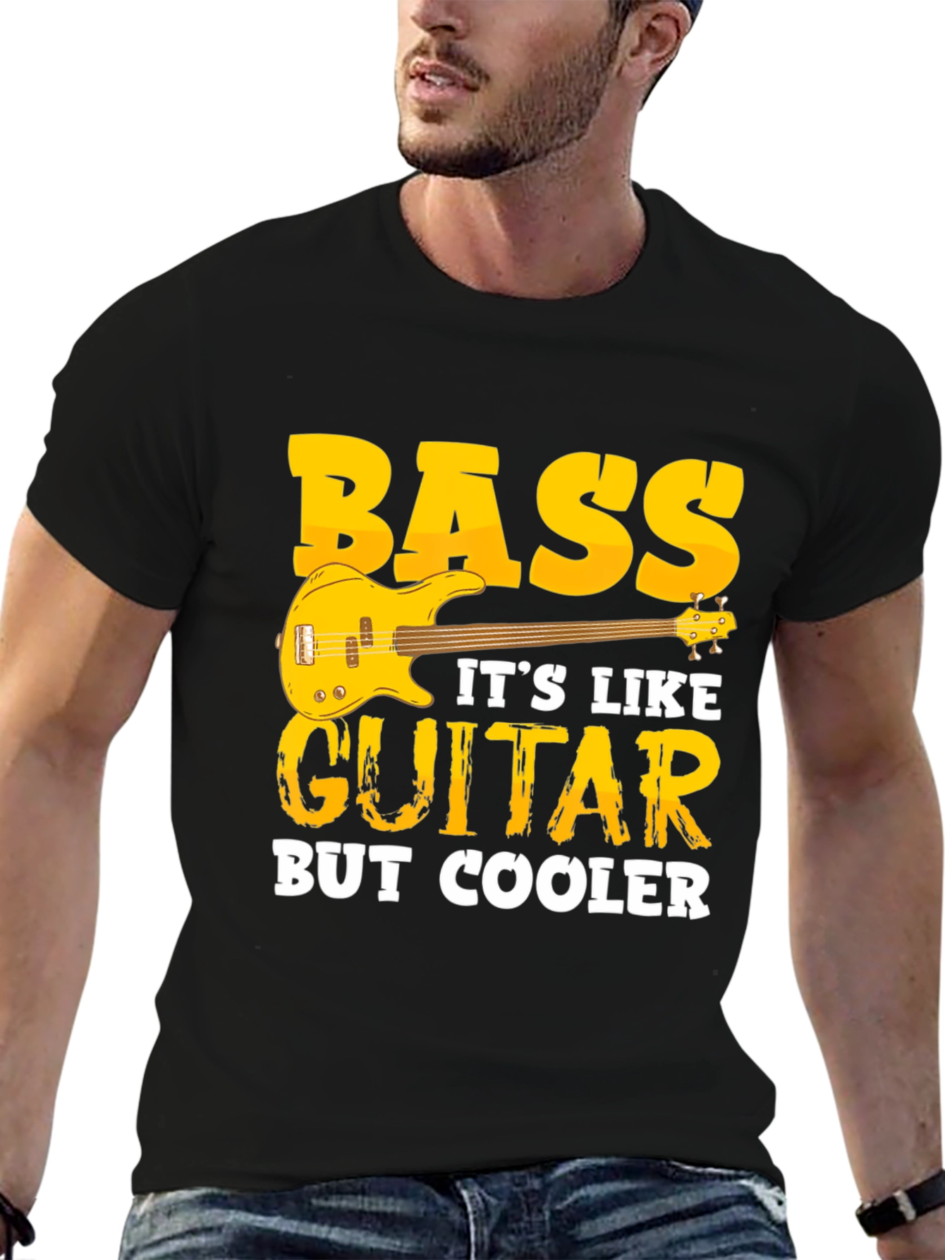 Bass Guitar T-Shirt - Cooler Than Guitar Tee