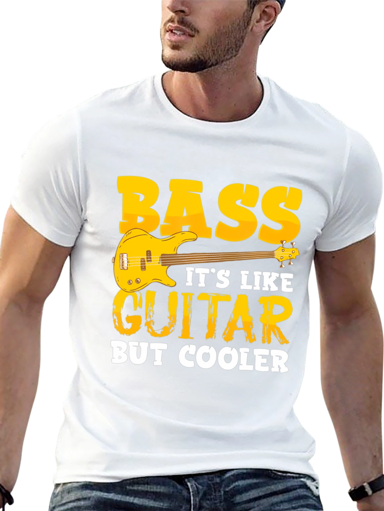 Bass Guitar T-Shirt - Cooler Than Guitar Tee