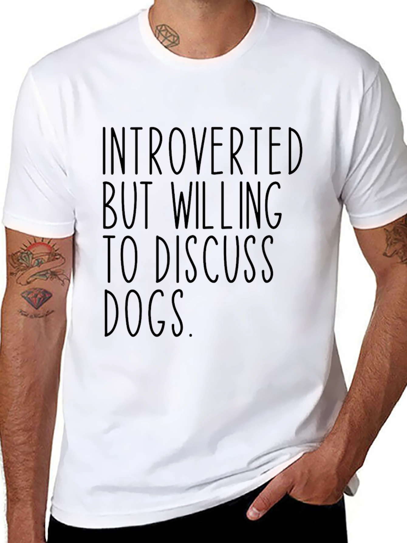 Introverted Dog Lover Graphic Tee
