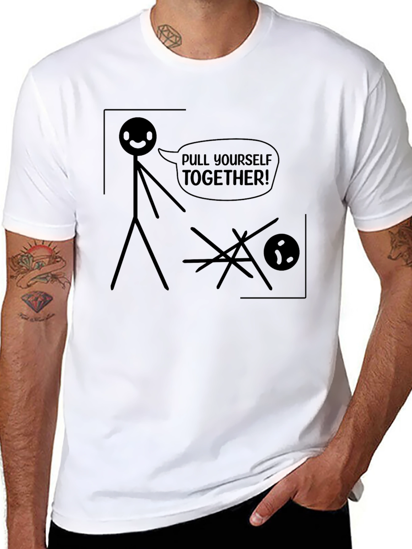 Pull Yourself Together Funny Graphic Tee