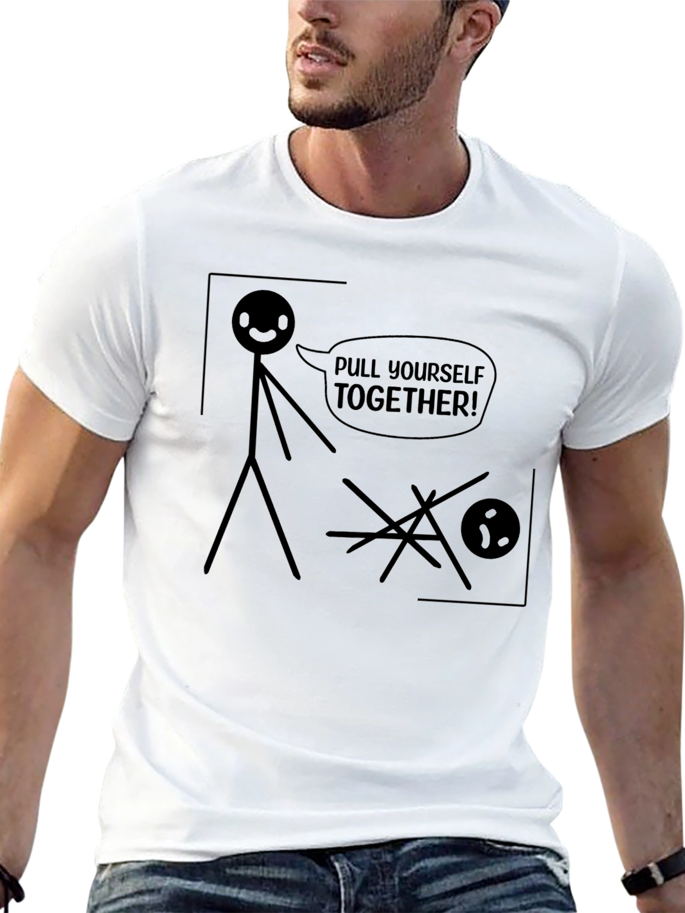 Pull Yourself Together Funny Graphic Tee
