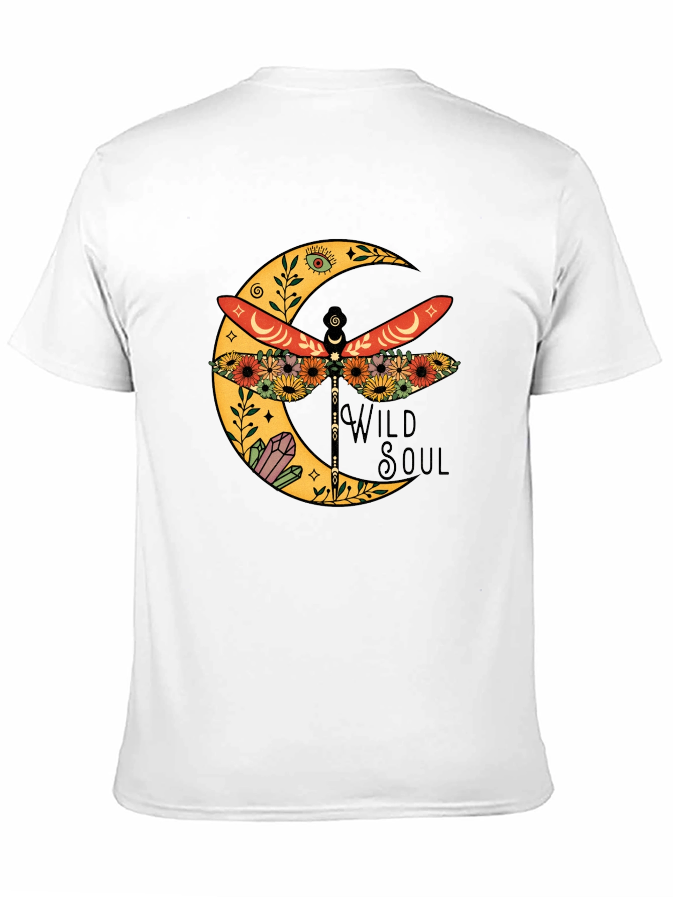 Wild Soul Dragonfly Moon Graphic Tee