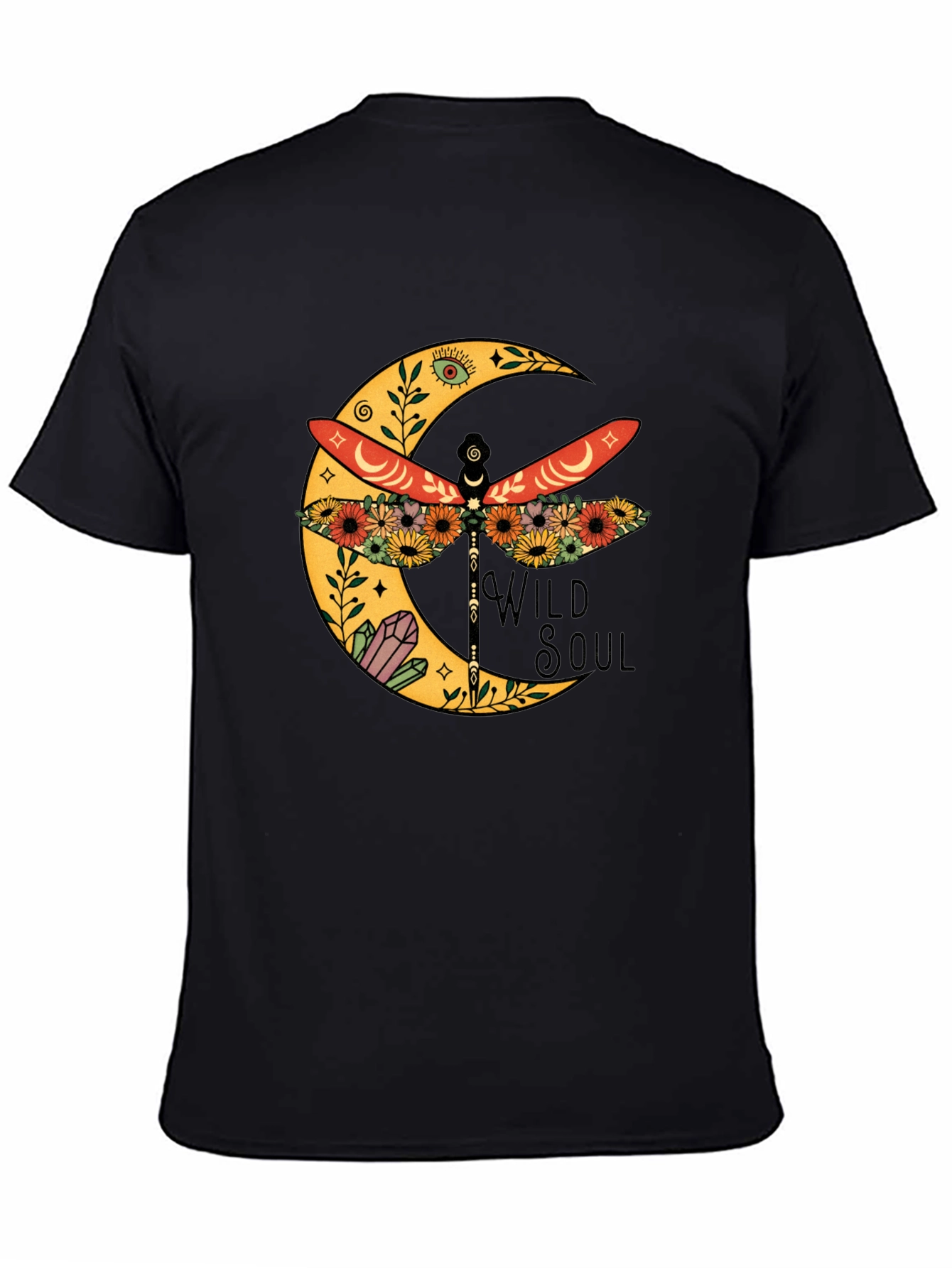 Wild Soul Dragonfly Moon Graphic Tee