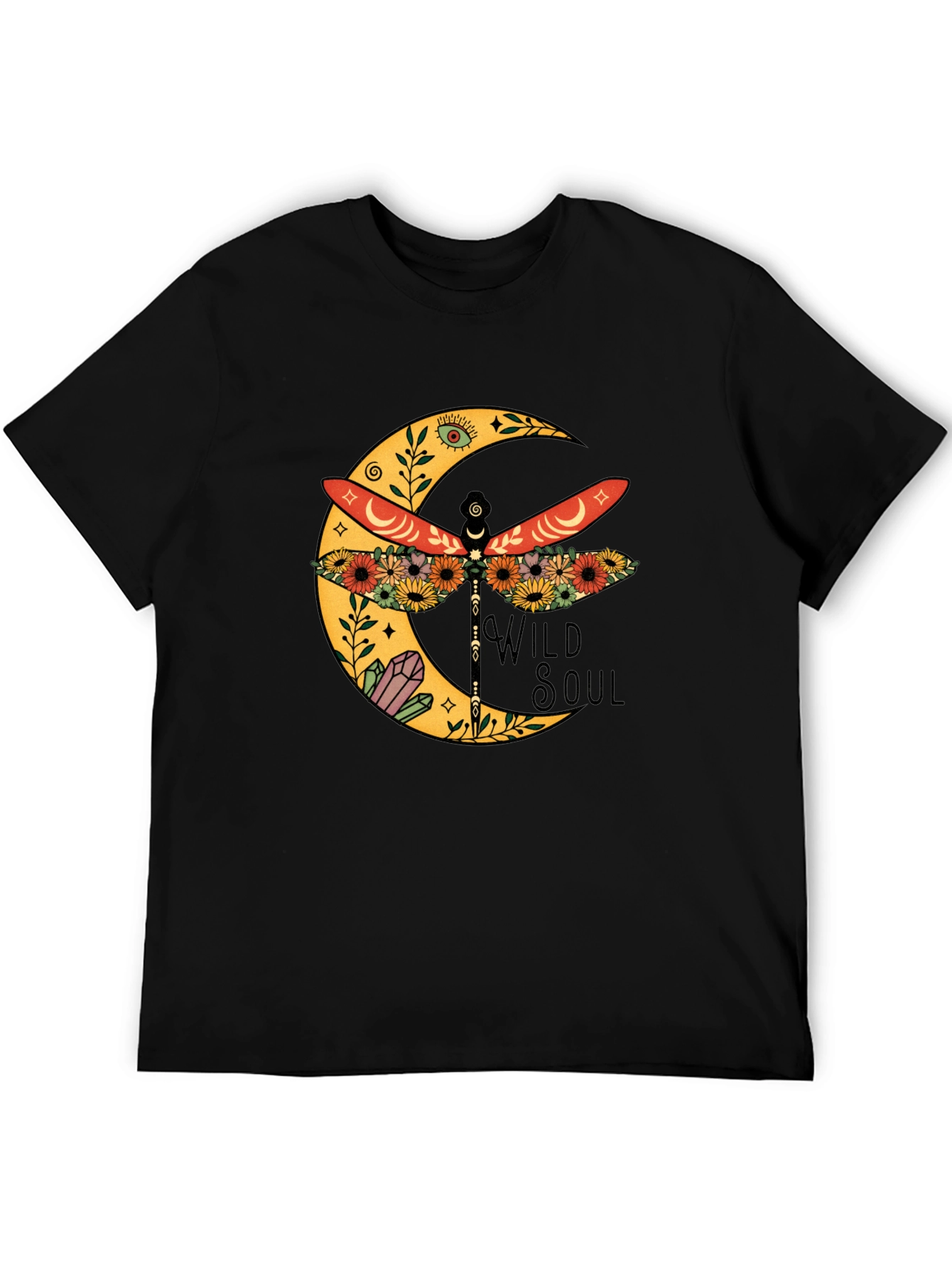 Wild Soul Dragonfly Moon Graphic Tee