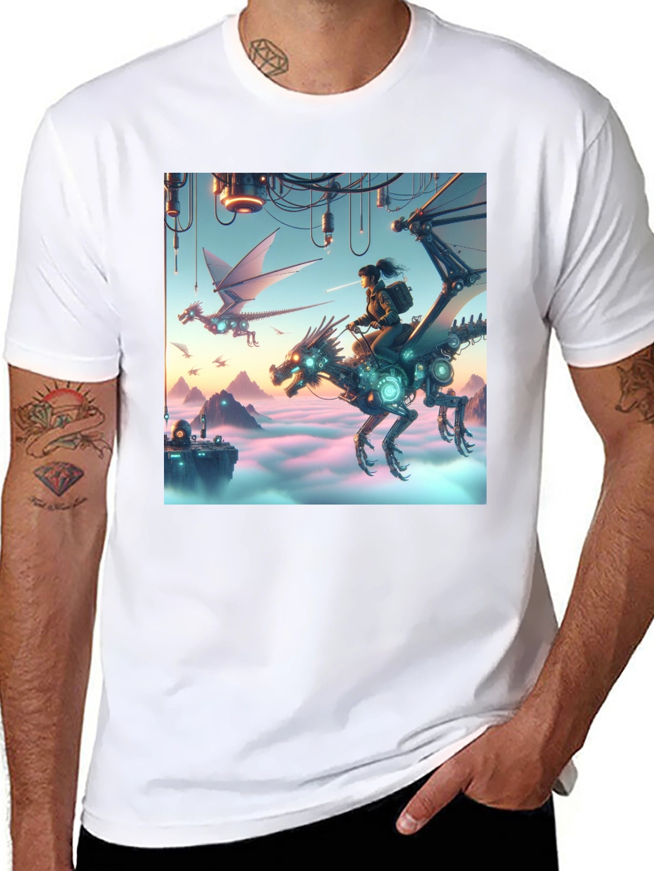 Steampunk Dragon Rider T-Shirt