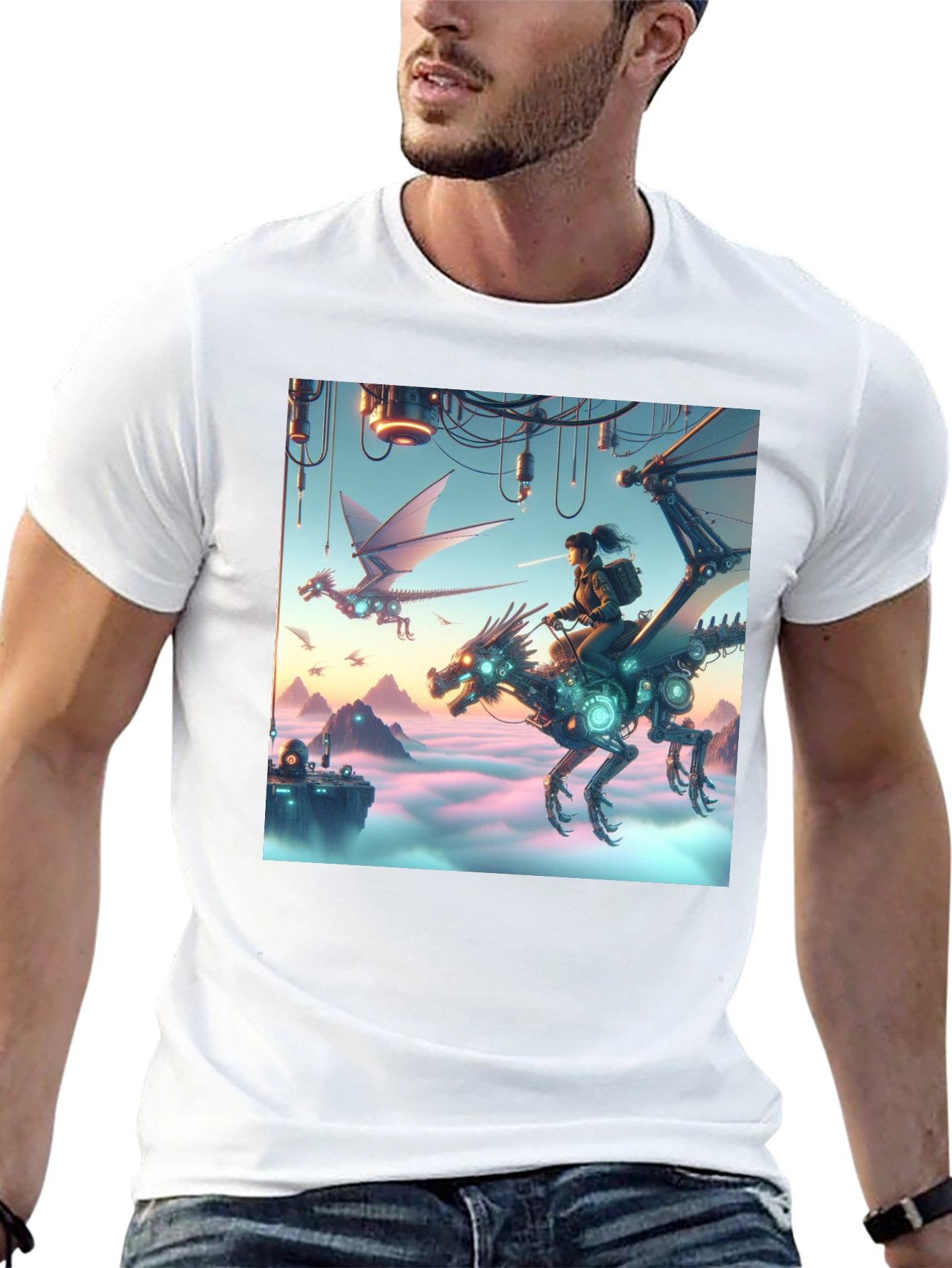 Steampunk Dragon Rider T-Shirt