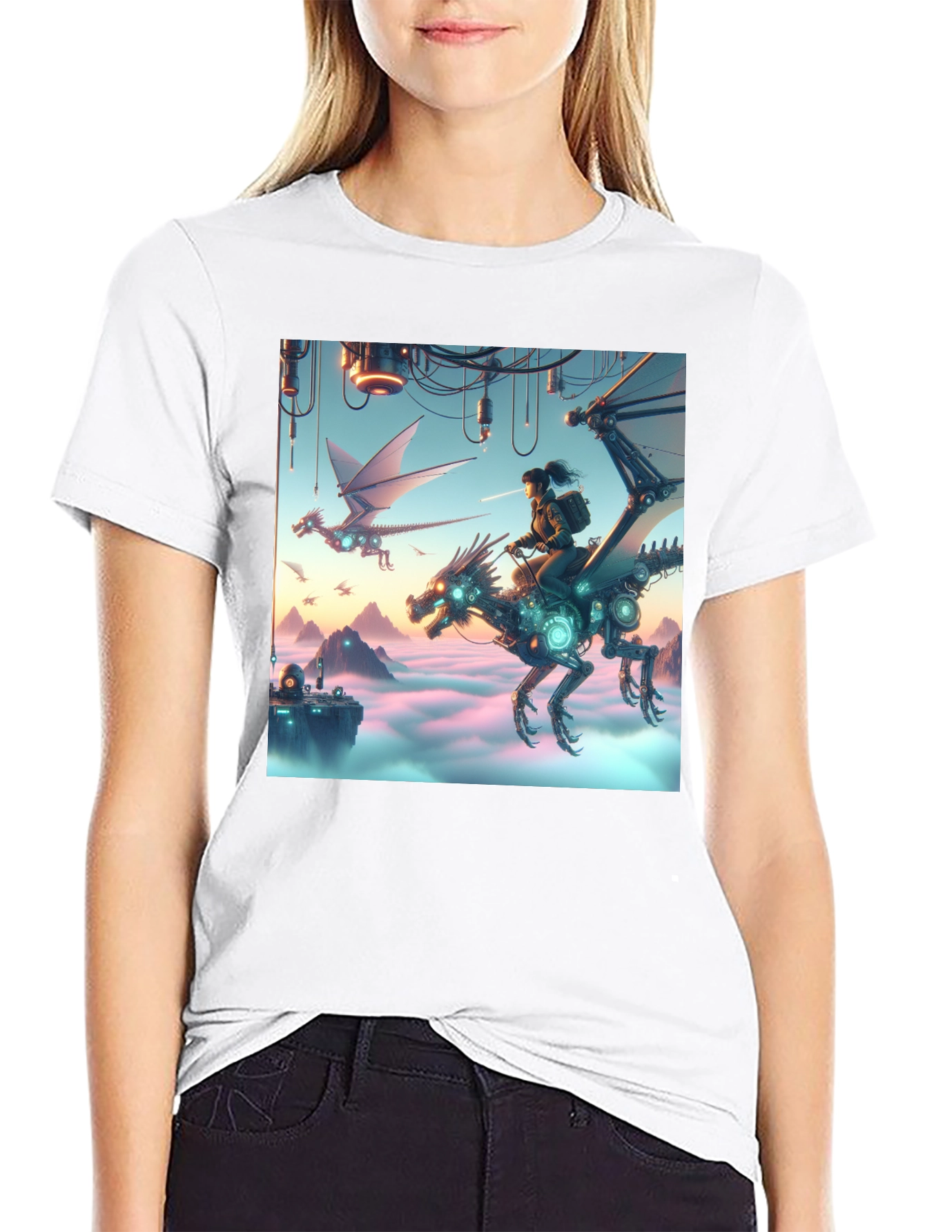 Steampunk Dragon Rider T-Shirt
