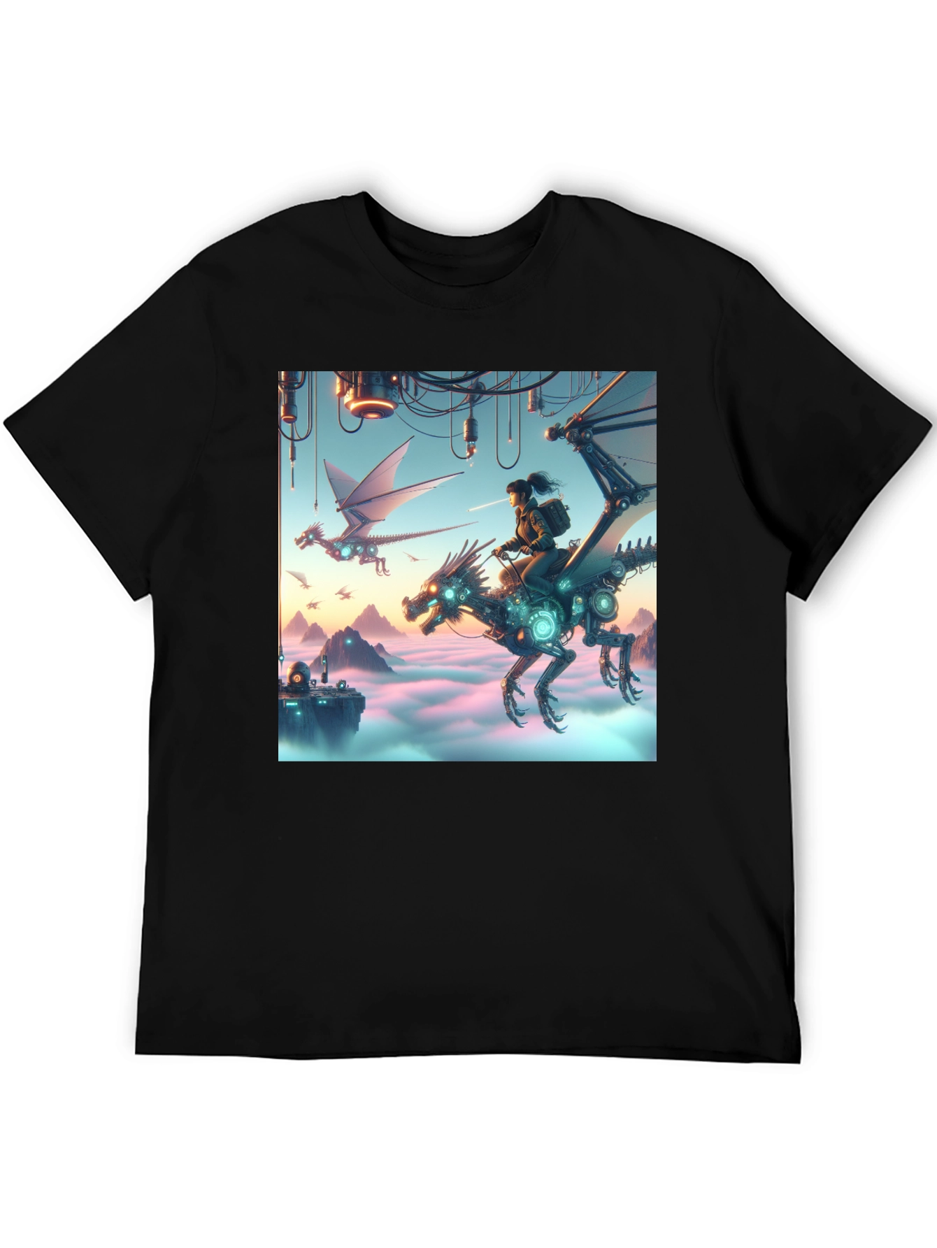 Steampunk Dragon Rider T-Shirt