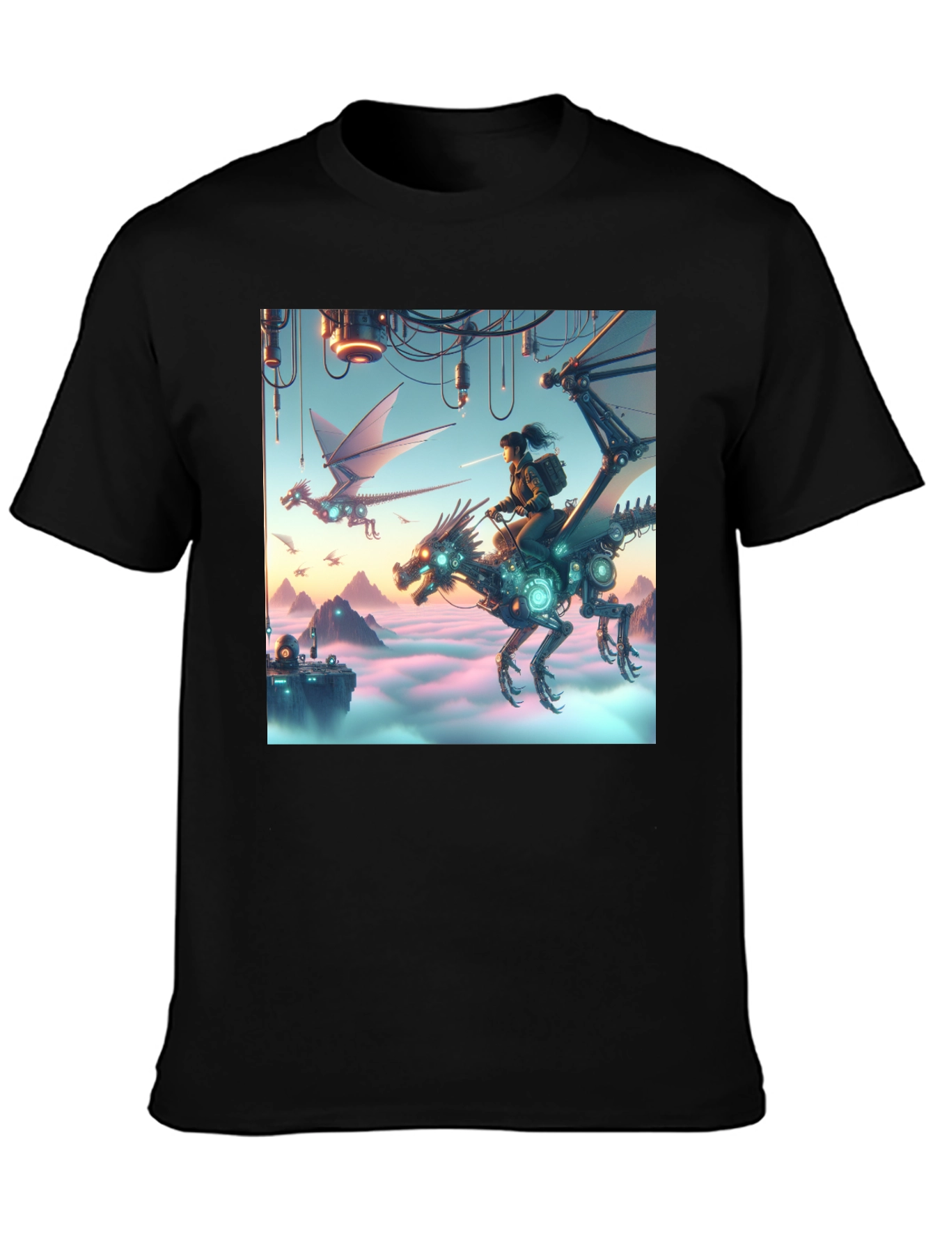 Steampunk Dragon Rider T-Shirt