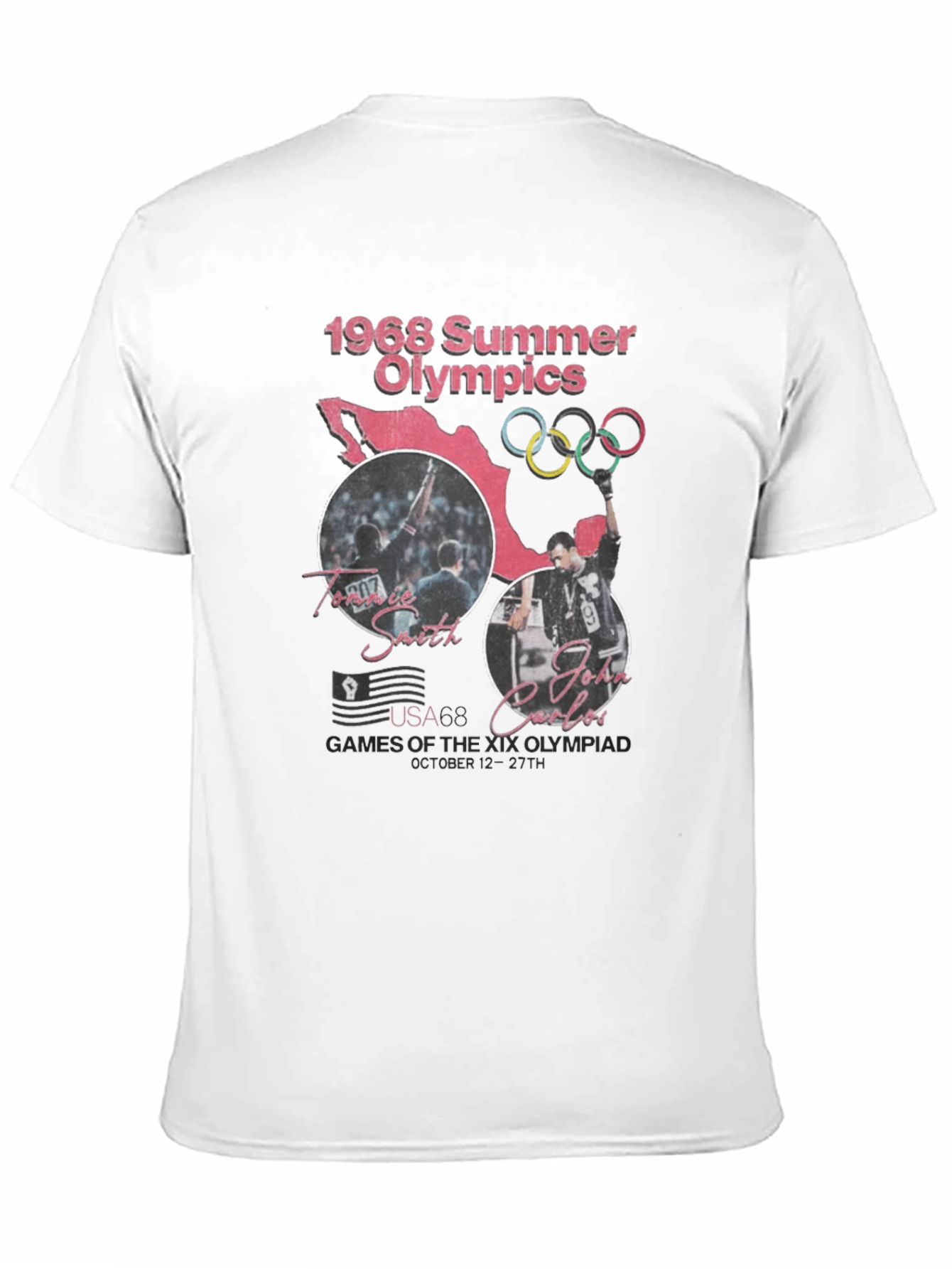 1968 Summer Olympics Black T-Shirt