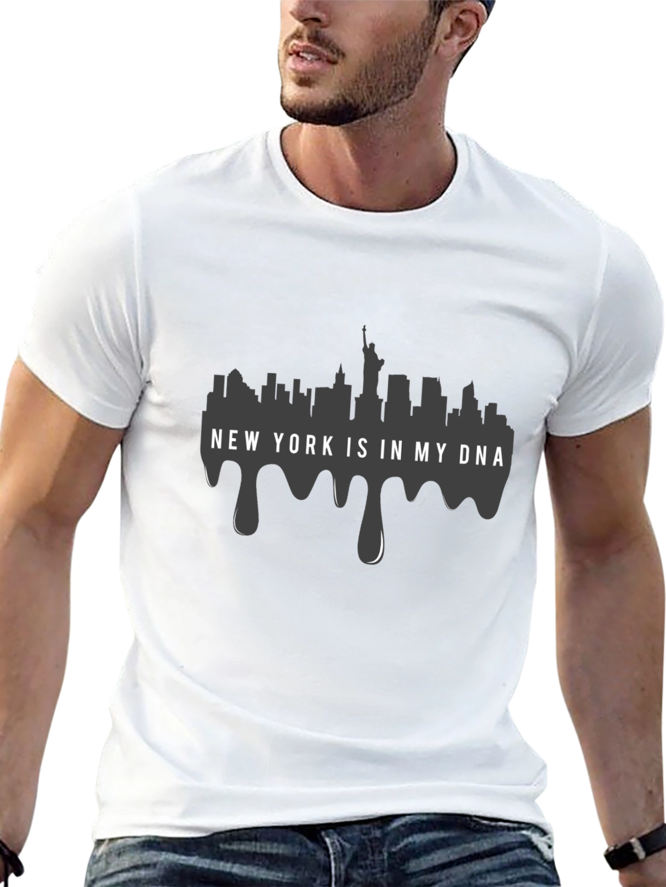 New York DNA Graphic Tee - Black