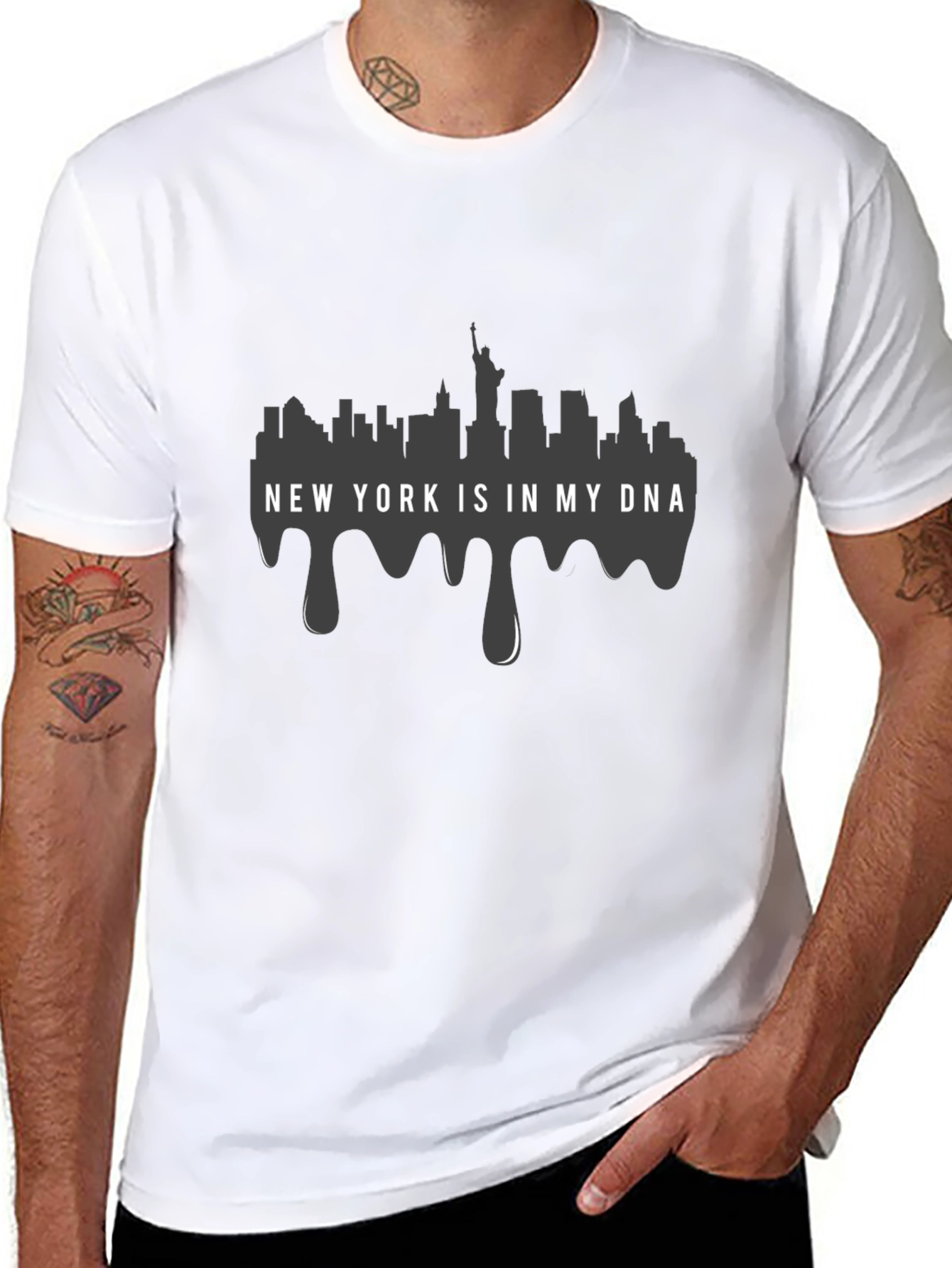 New York DNA Graphic Tee - Black