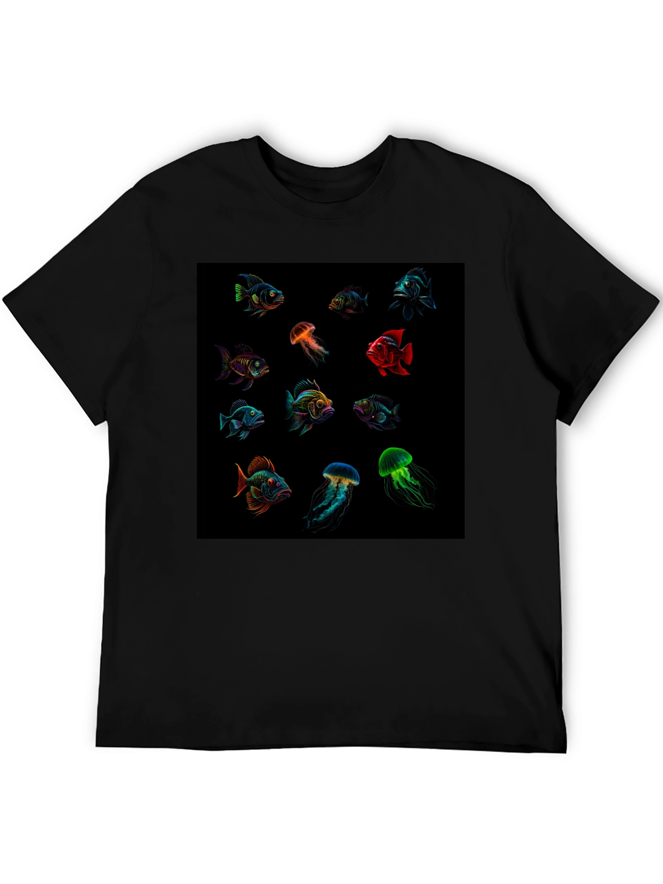 Aquatic Life Graphic T-Shirt