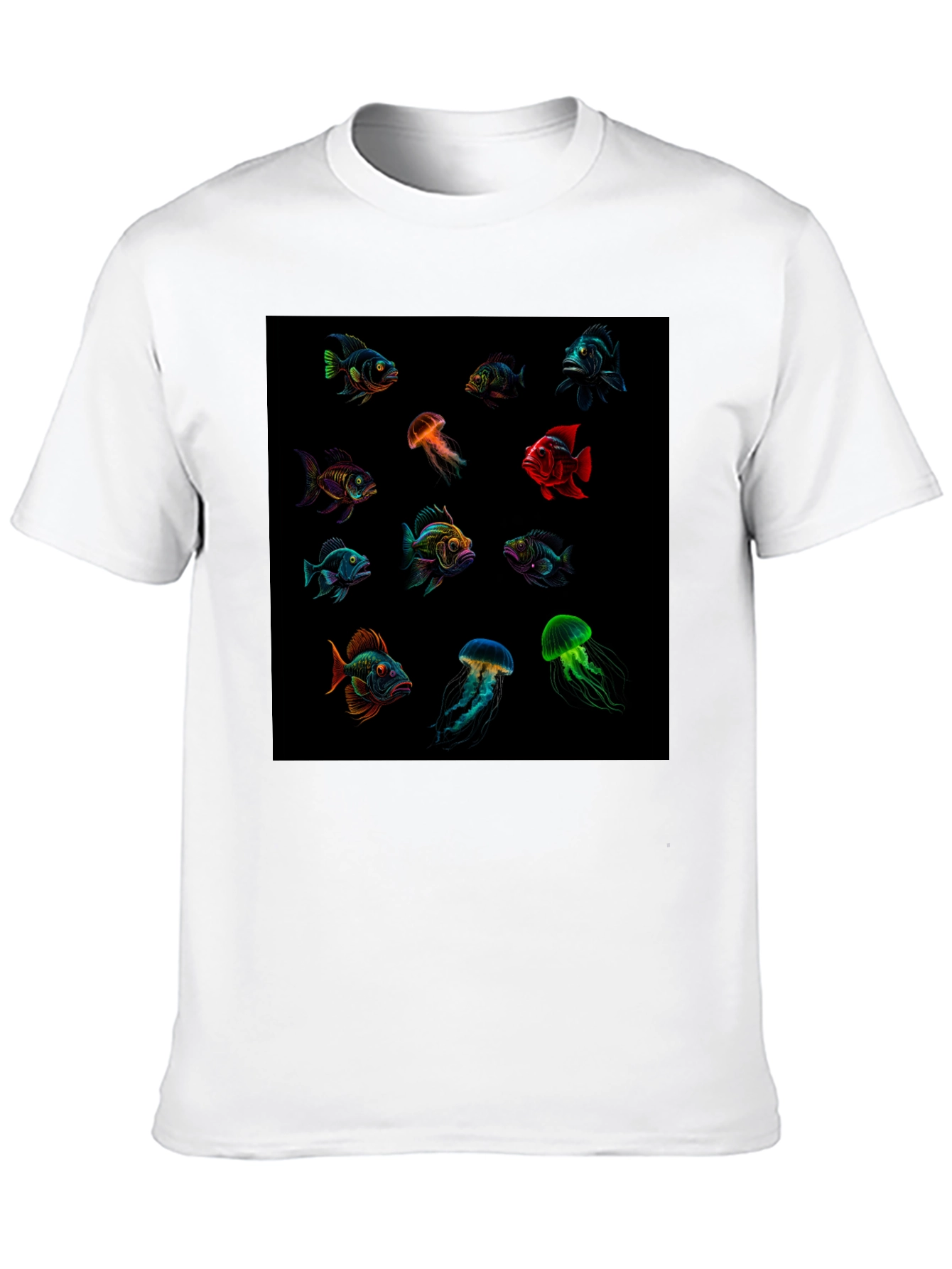 Aquatic Life Graphic T-Shirt