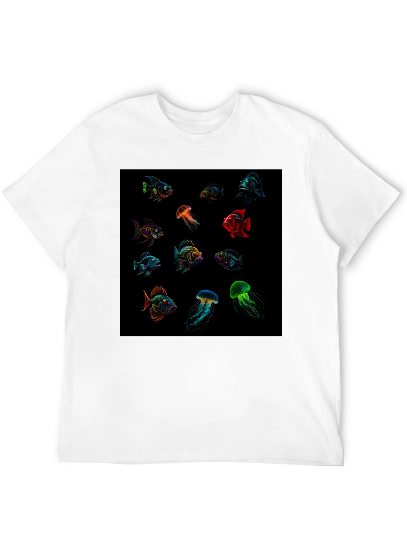 Aquatic Life Graphic T-Shirt