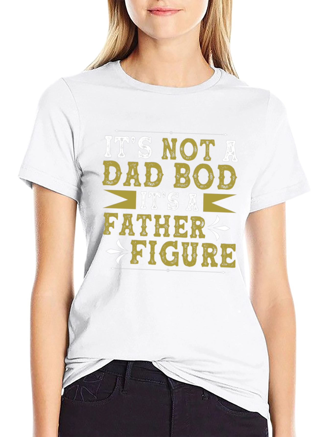 Its Not A Dad Bod Father Figure Graphic T-Shirt