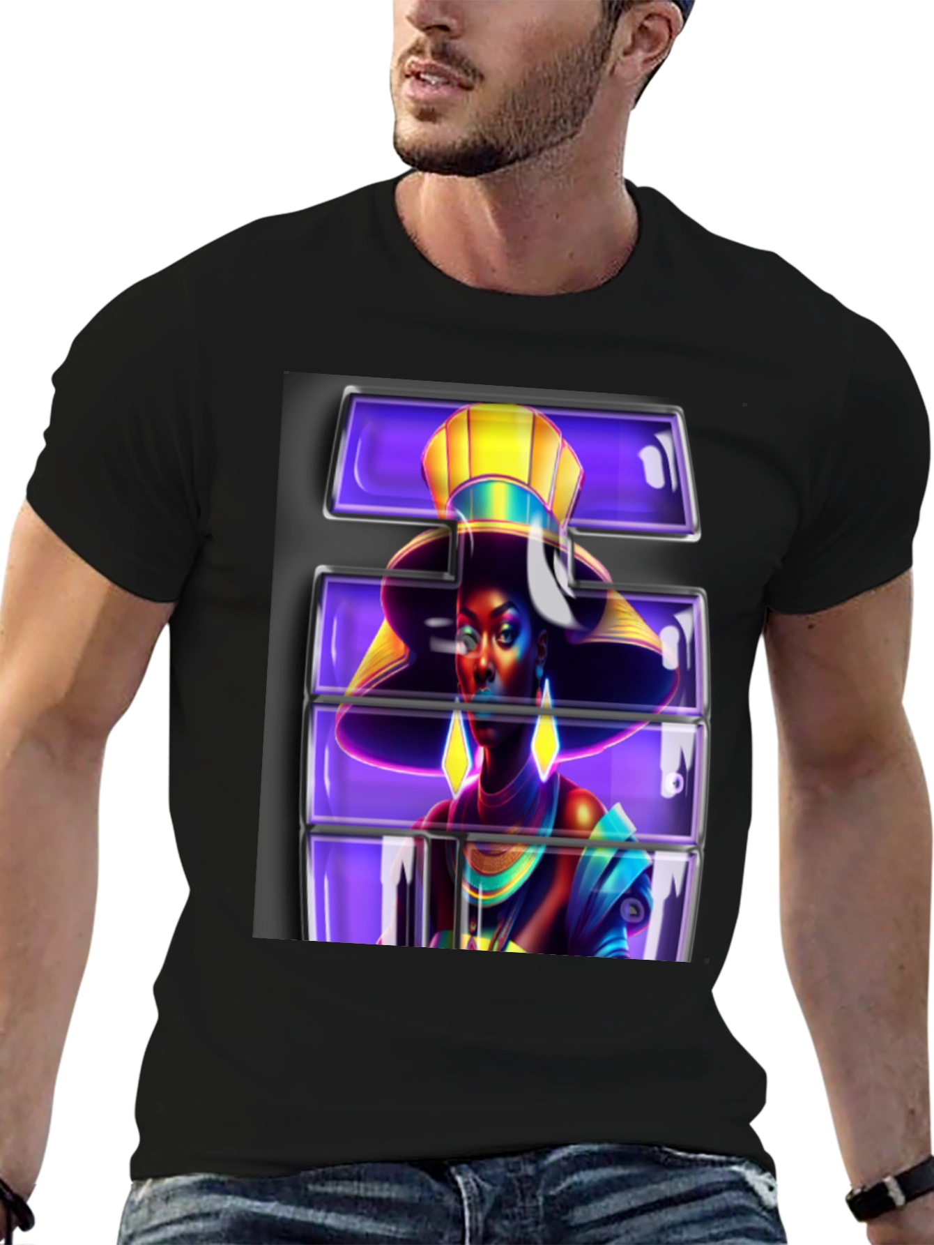 Graphic Tee - Egyptian Queen in 3D
