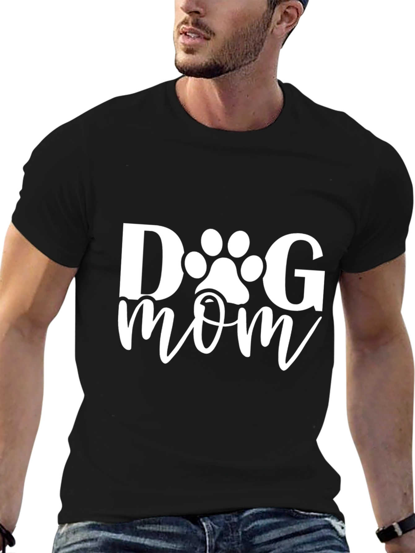 Dog Mom T-Shirt - Black