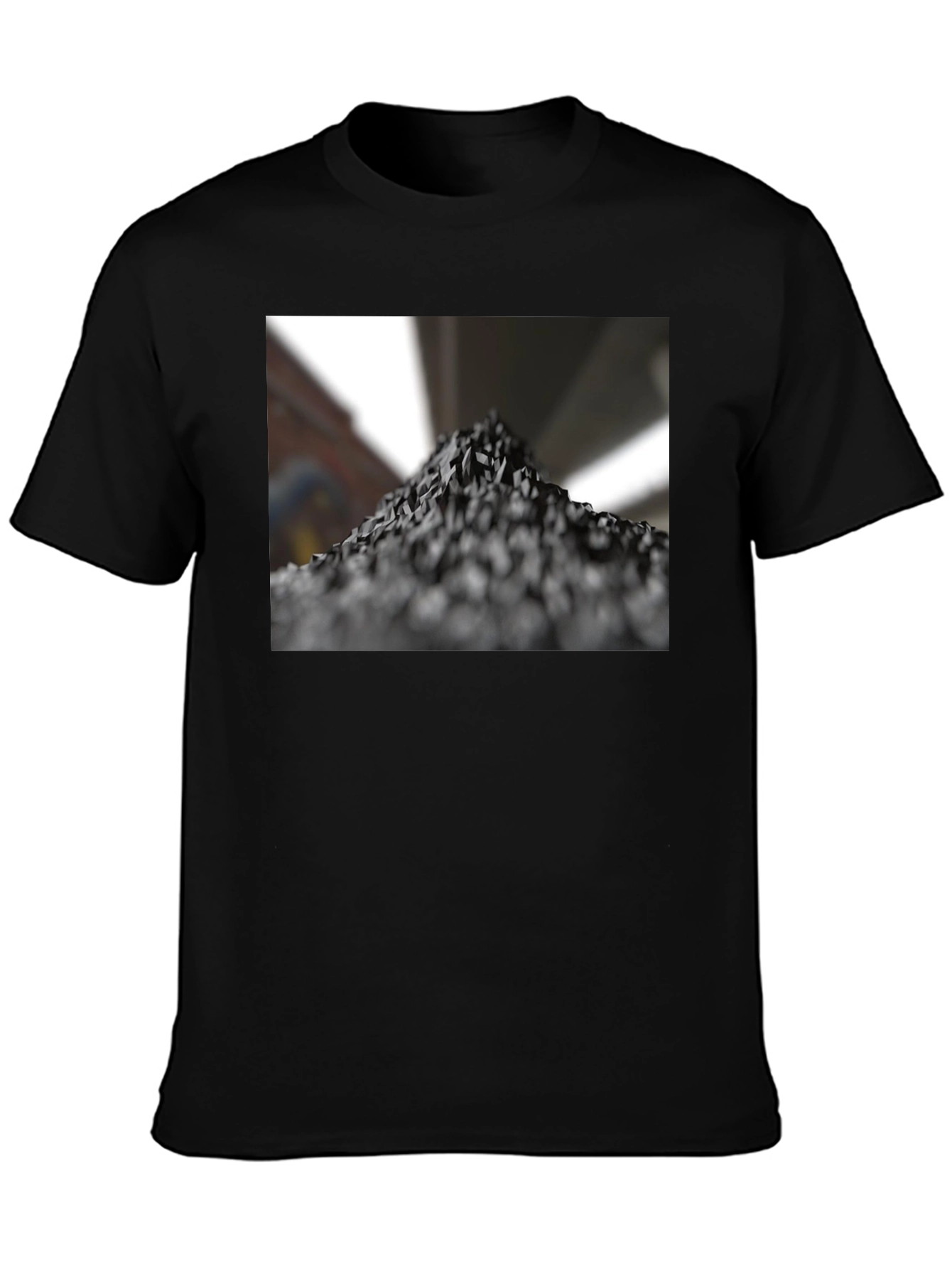 Abstract Mountain Black T-Shirt