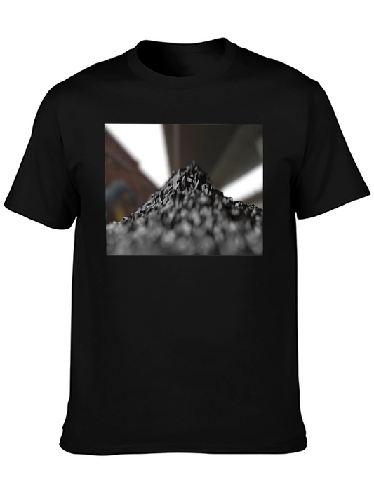 Abstract Mountain Black T-Shirt