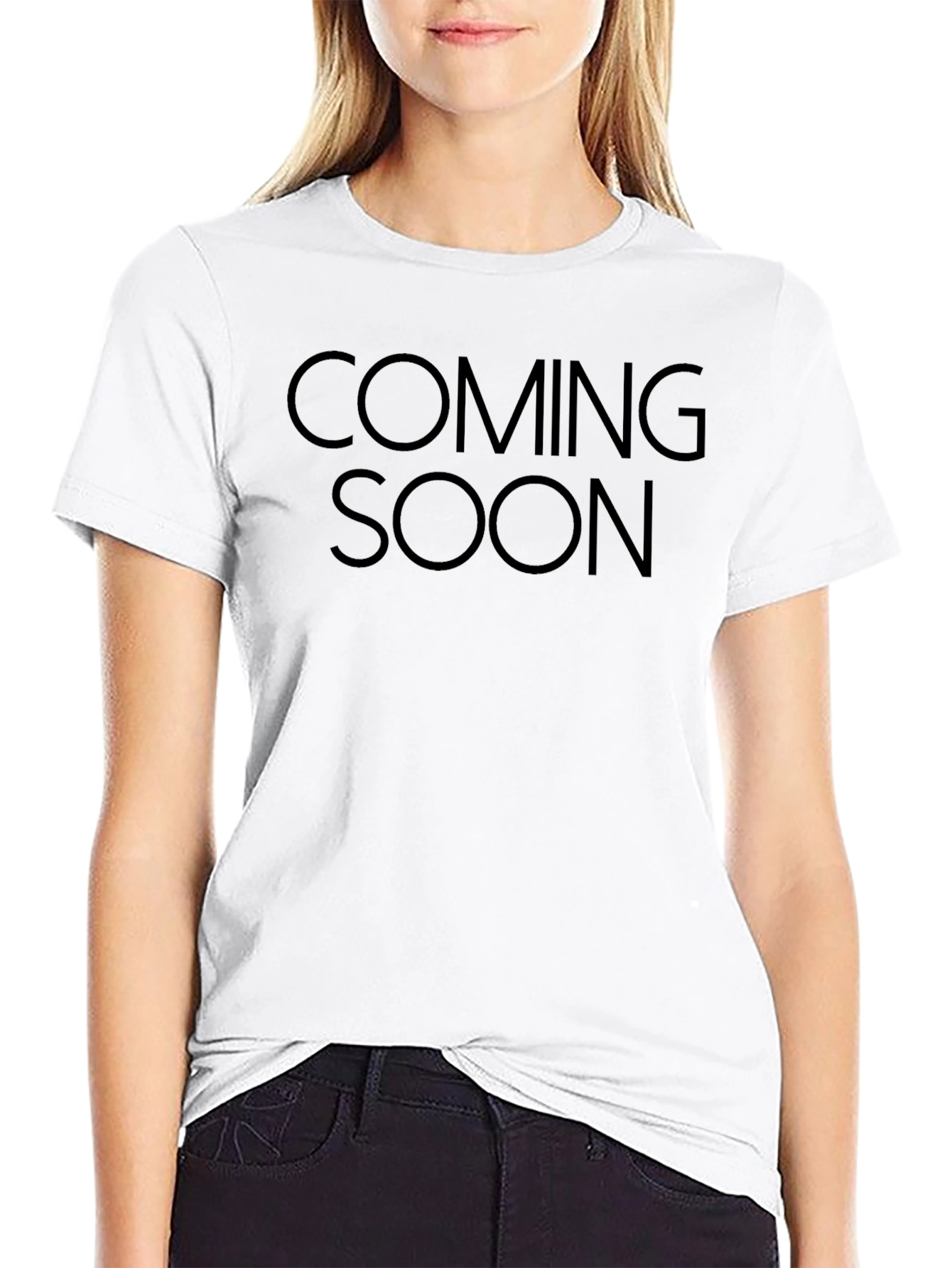 Coming Soon Mens Black Graphic Tee