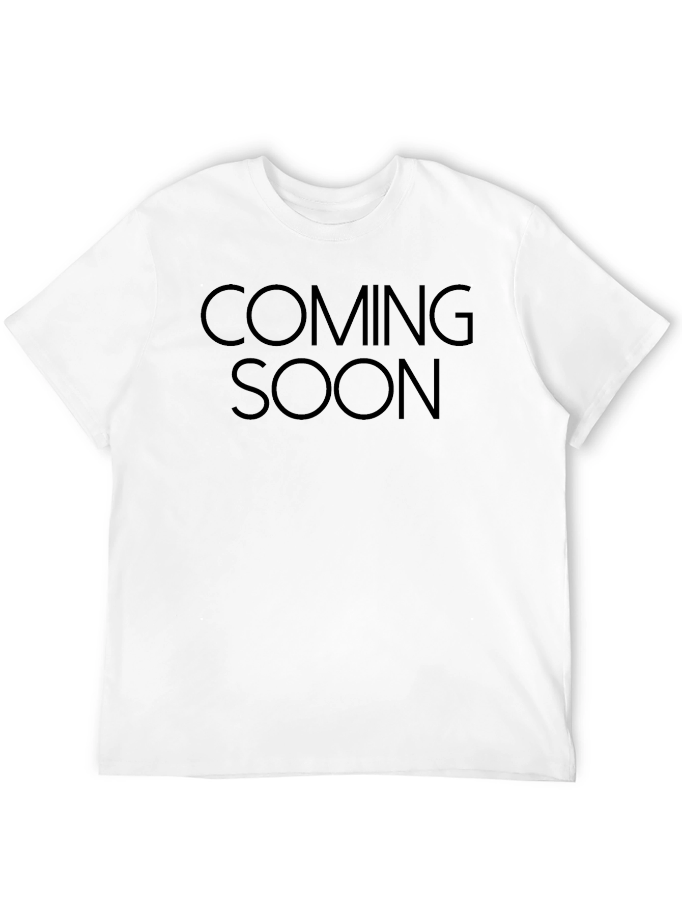 Coming Soon Mens Black Graphic Tee