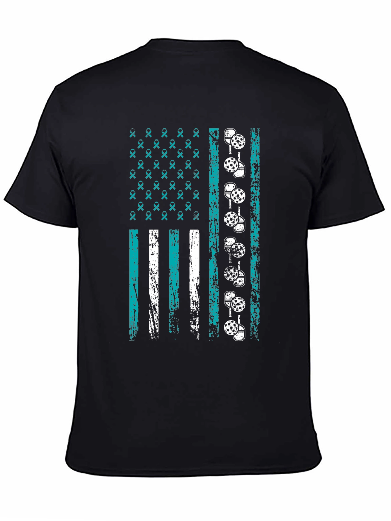 Pickleball American Flag Graphic T-Shirt