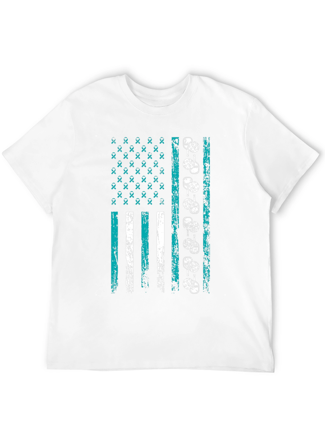 Pickleball American Flag Graphic T-Shirt