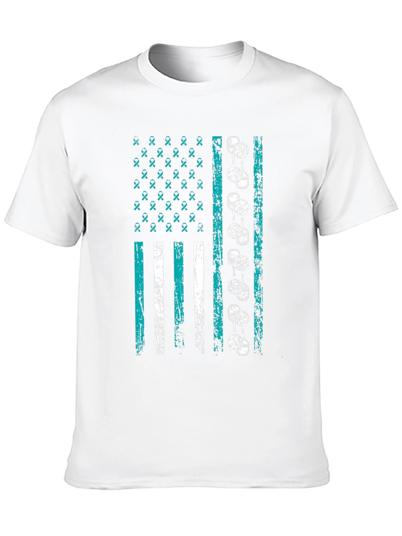 Pickleball American Flag Graphic T-Shirt
