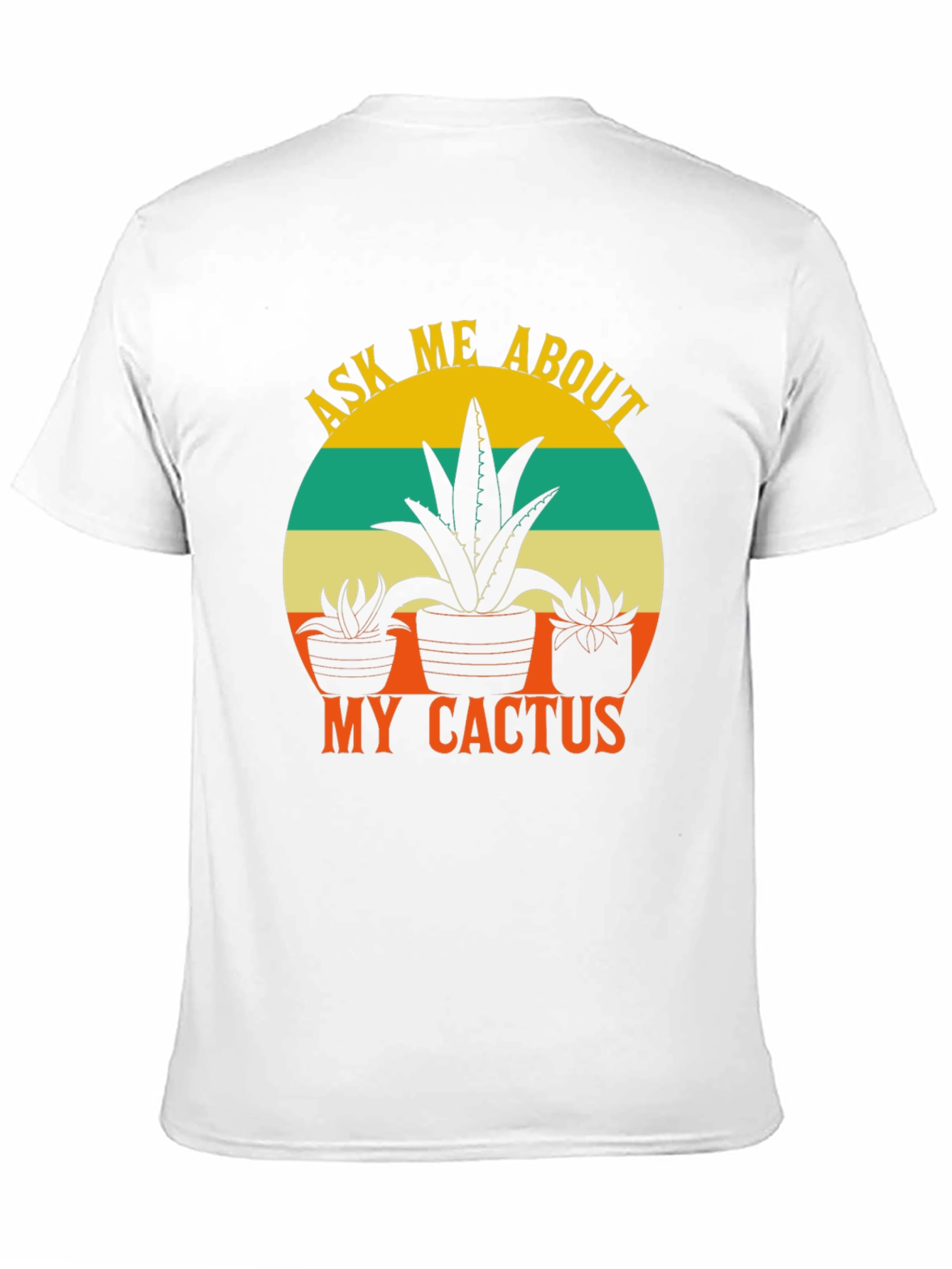 Ask Me About My Cactus Black T-Shirt