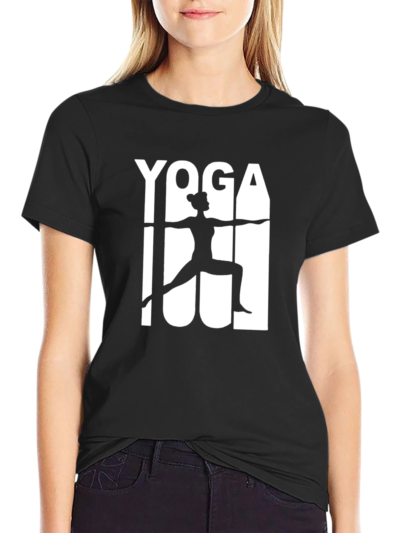 Yoga Graphic Black T-Shirt - Unisex