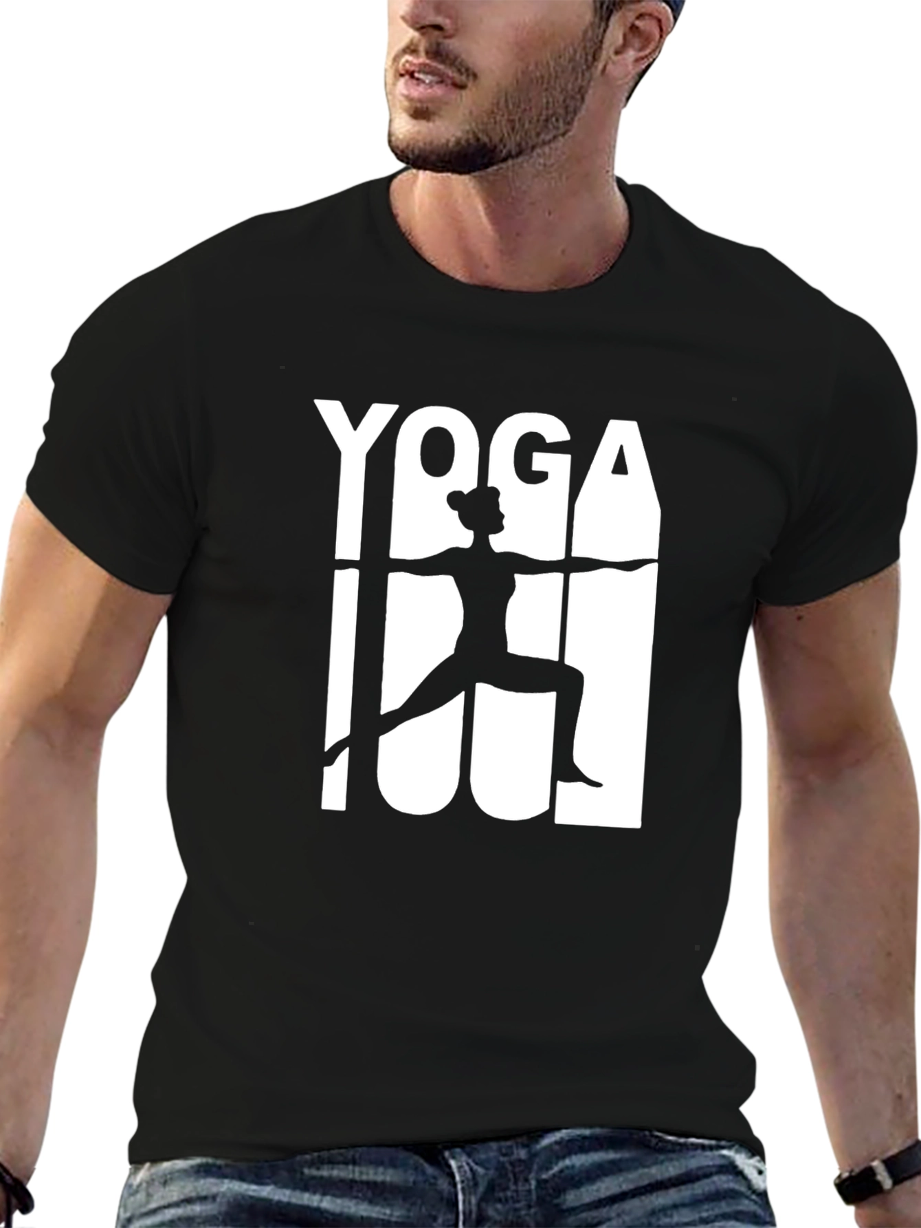 Yoga Graphic Black T-Shirt - Unisex