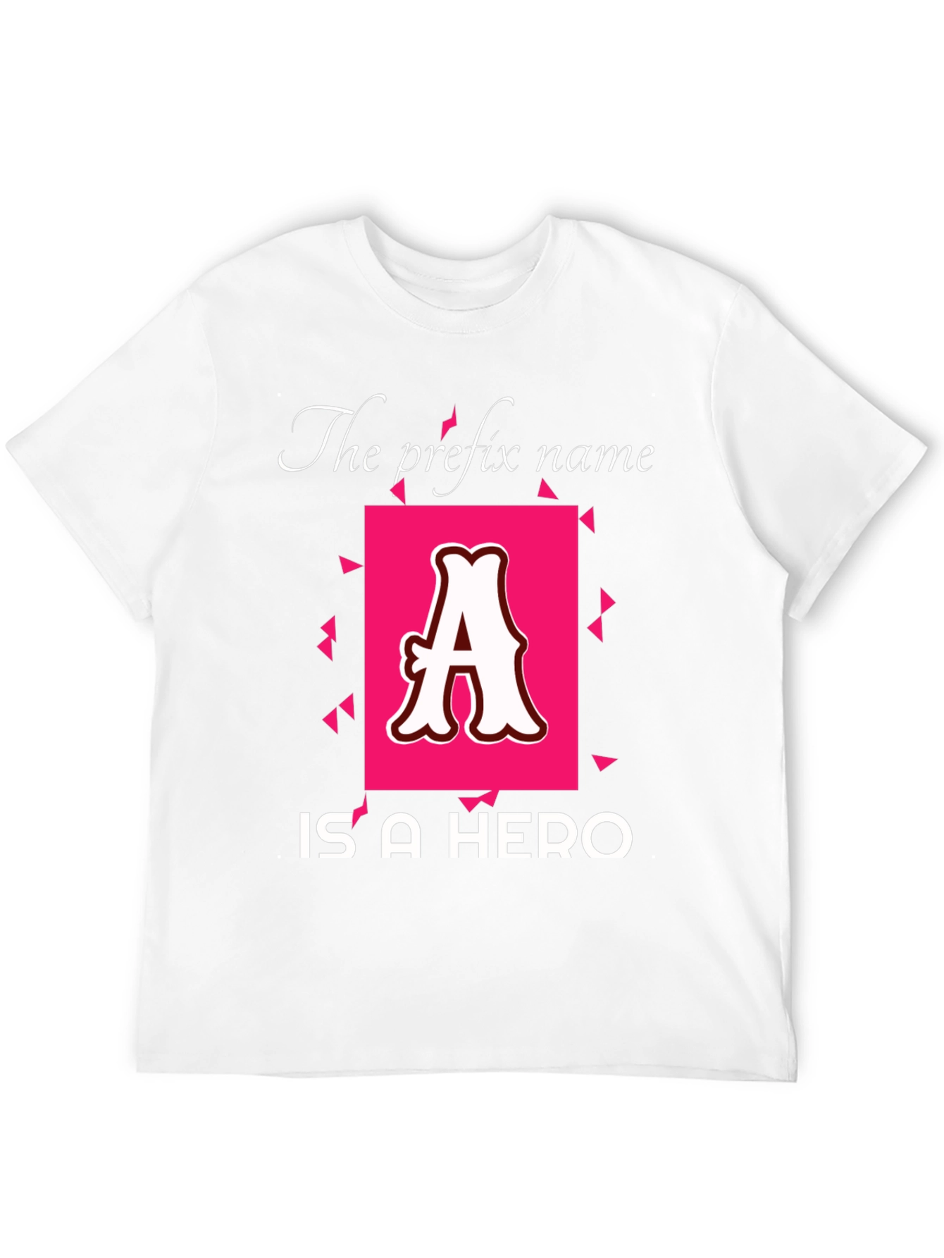 Heroic Name Prefix T-Shirt - Personalized Initial Tee