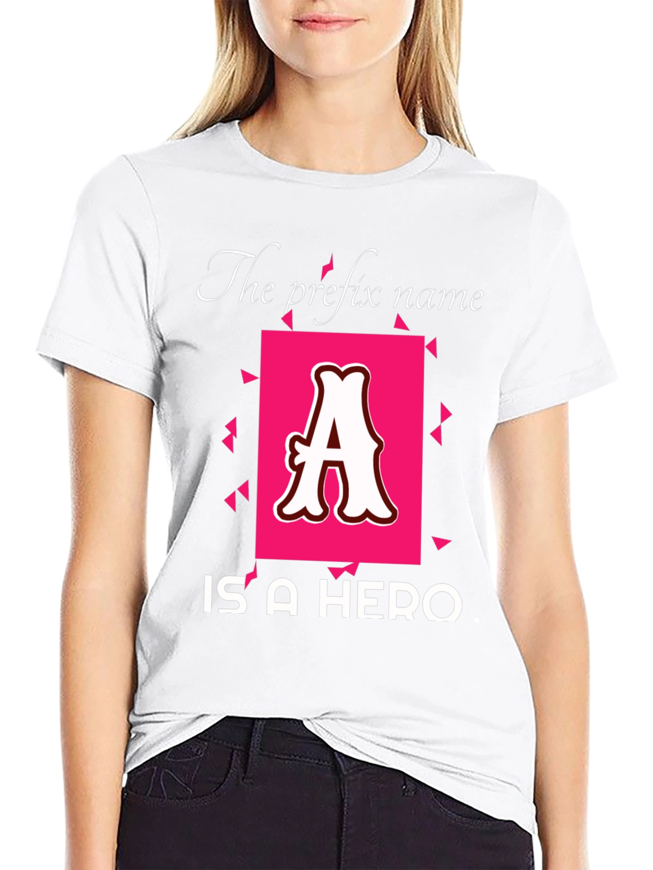 Heroic Name Prefix T-Shirt - Personalized Initial Tee