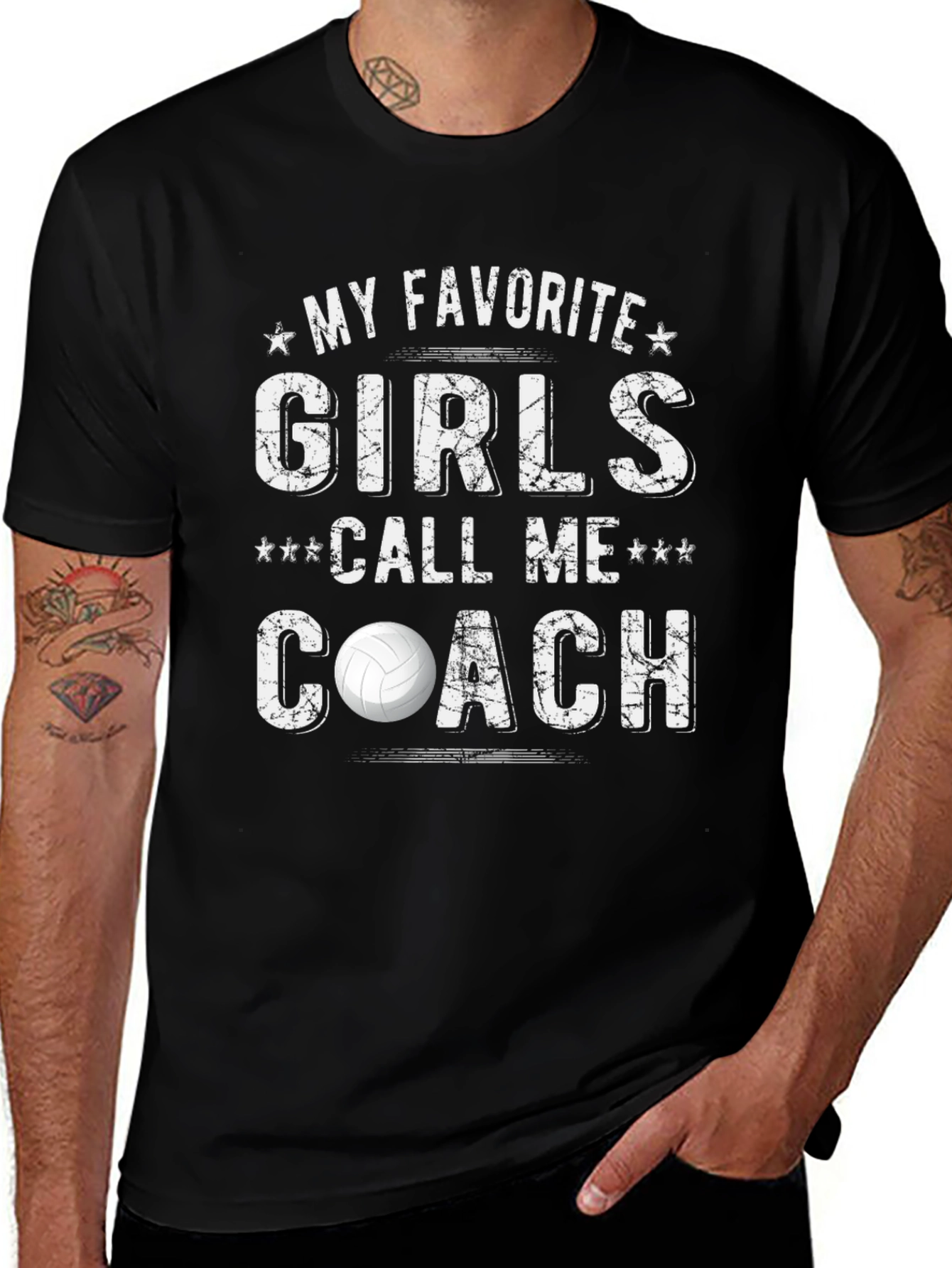 My Favorite Girls Call Me Coach Volleyball T-Shirt