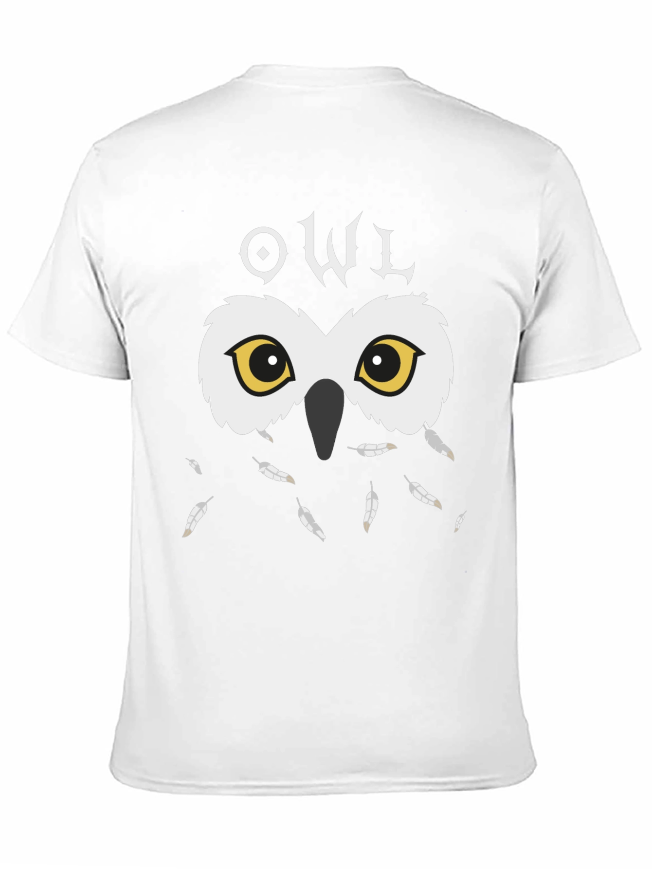 Owl Graphic Black T-Shirt - Unique Design
