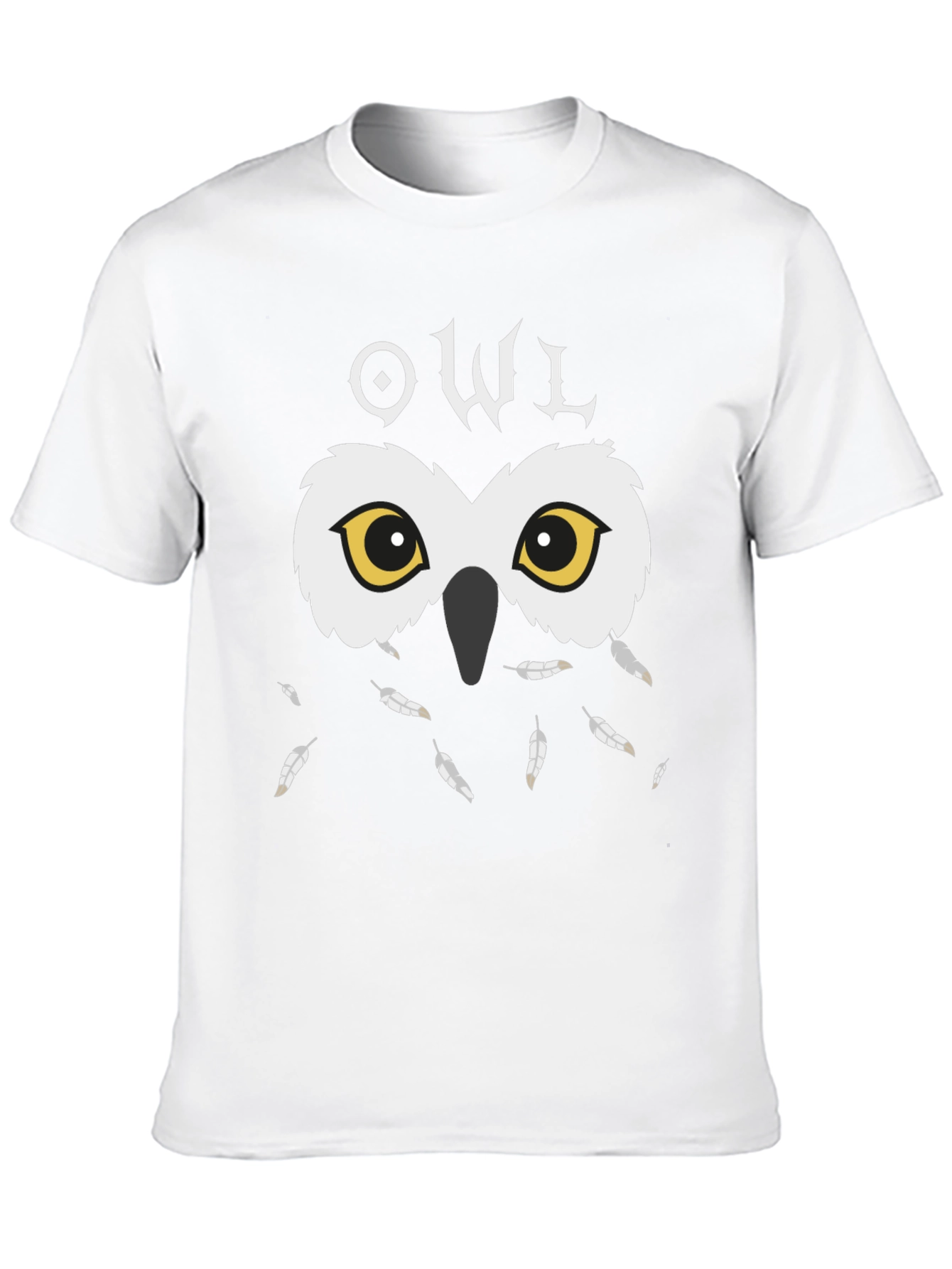 Owl Graphic Black T-Shirt - Unique Design