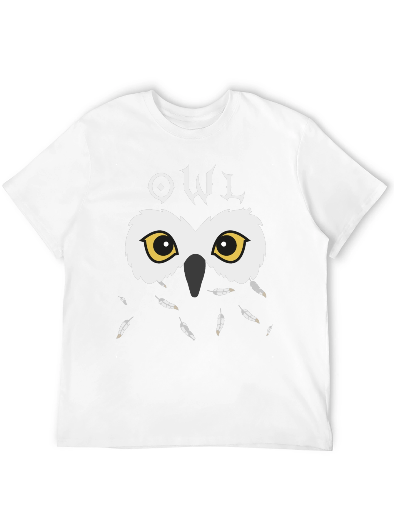 Owl Graphic Black T-Shirt - Unique Design