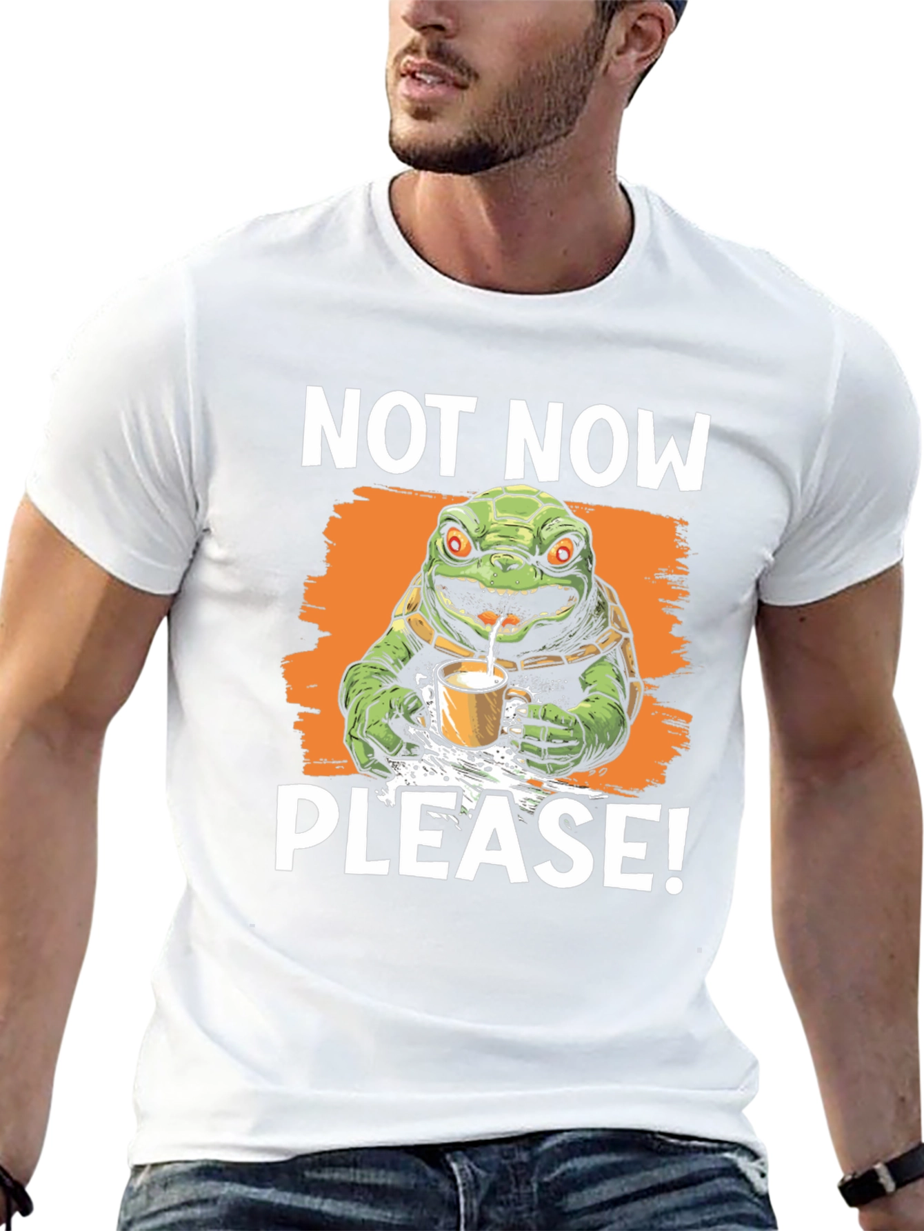 Not Now Please! Turtle T-Shirt