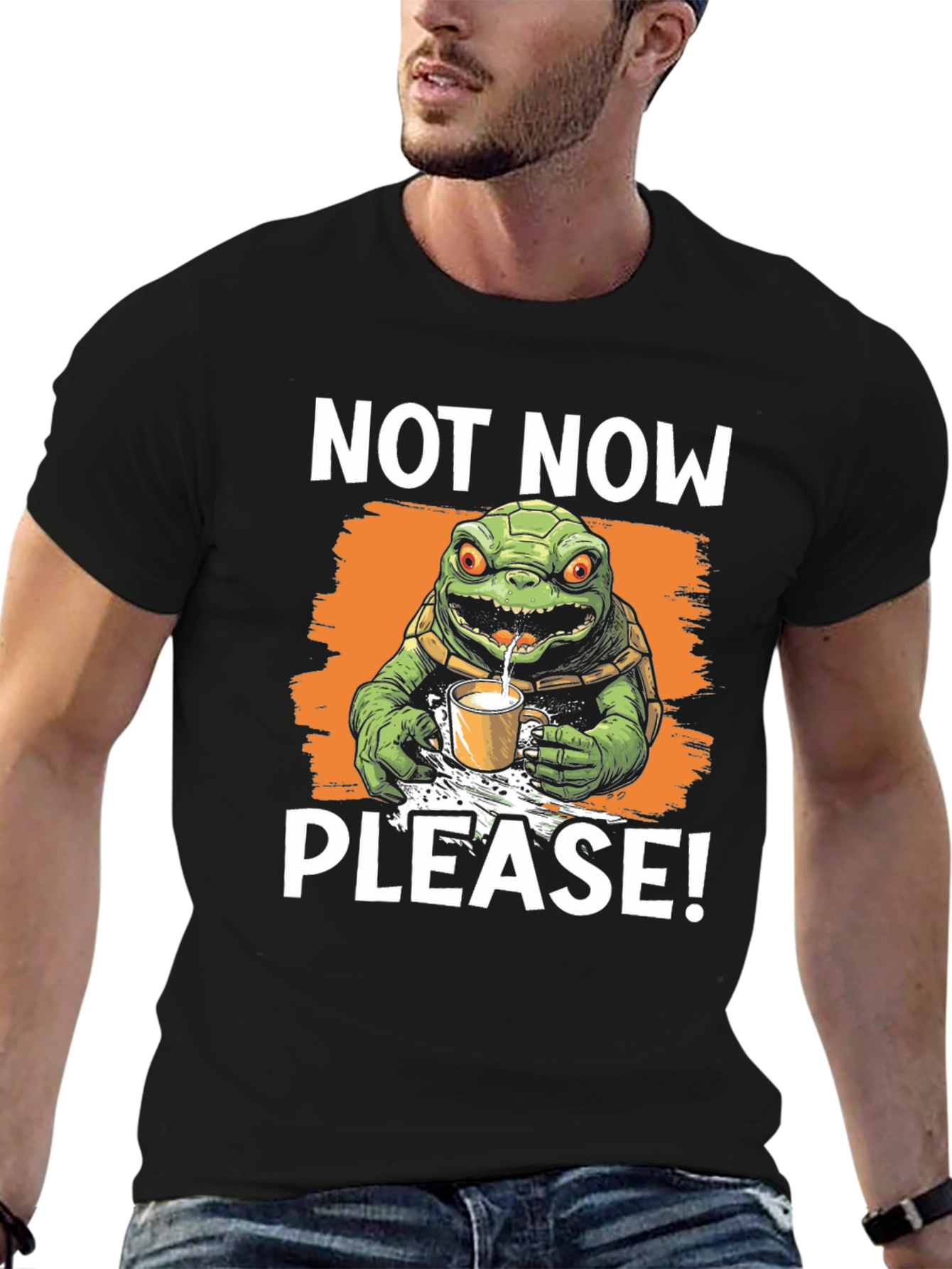 Not Now Please! Turtle T-Shirt