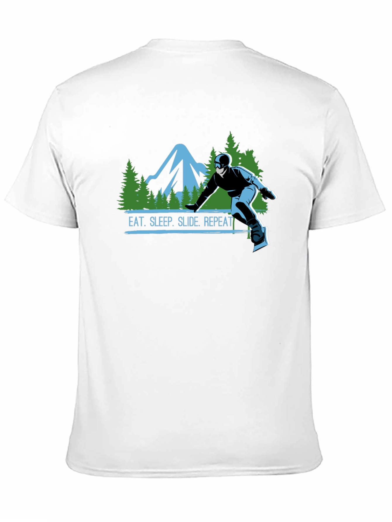 Eat Sleep Slide Repeat T-Shirt - Snowboarding Tee