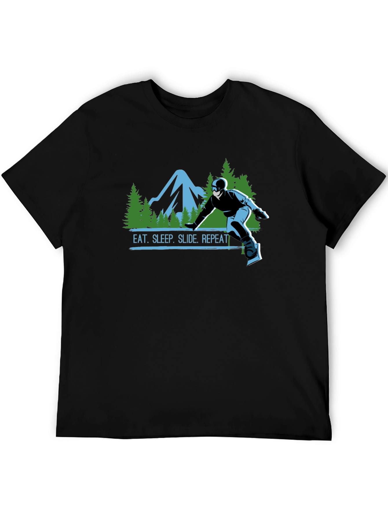 Eat Sleep Slide Repeat T-Shirt - Snowboarding Tee