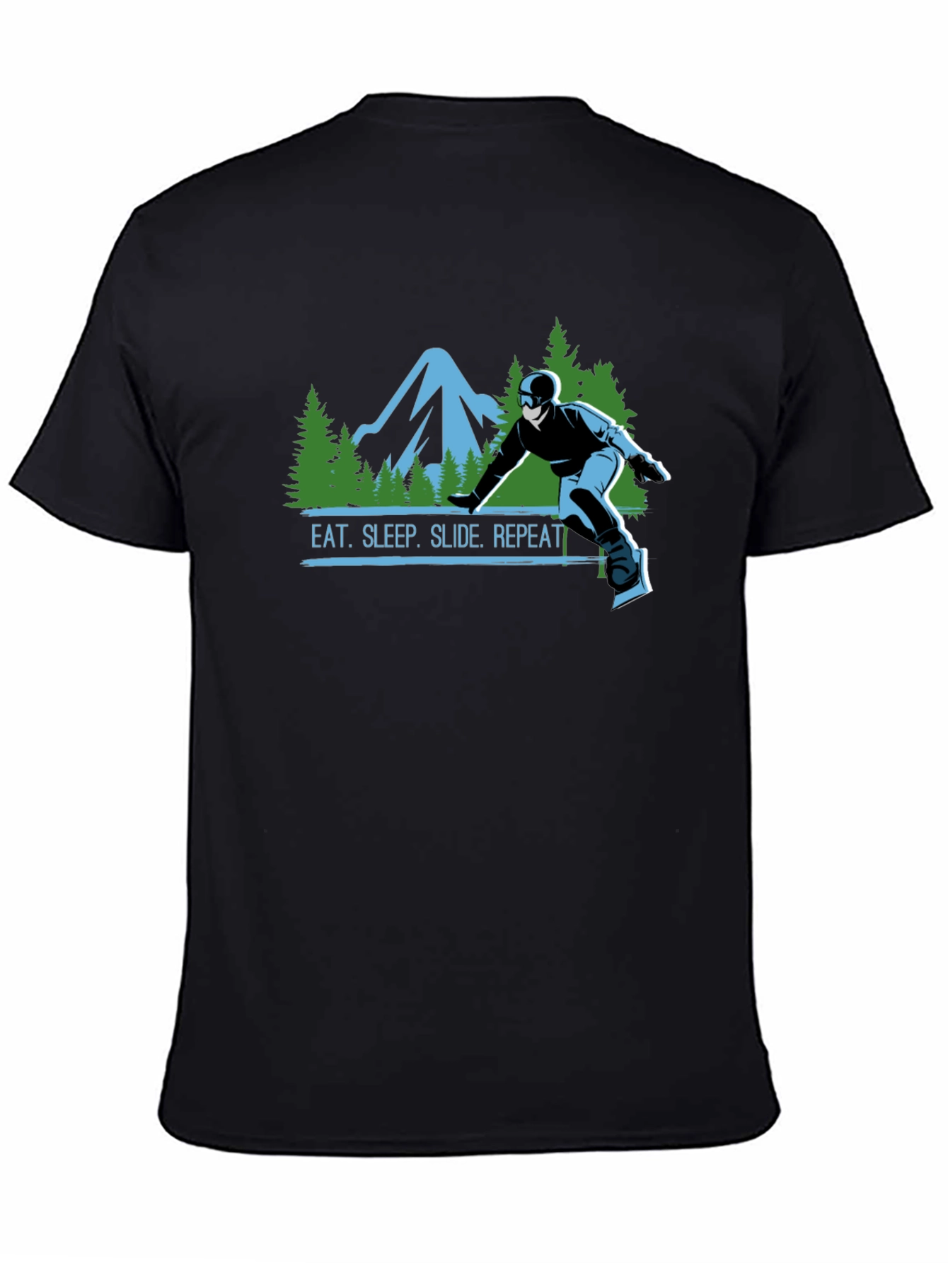 Eat Sleep Slide Repeat T-Shirt - Snowboarding Tee