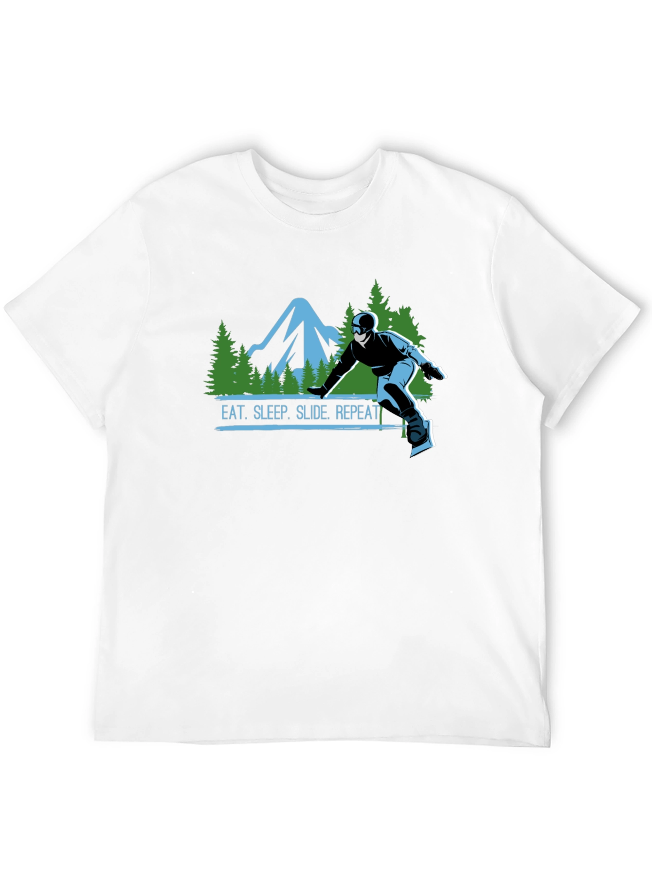 Eat Sleep Slide Repeat T-Shirt - Snowboarding Tee